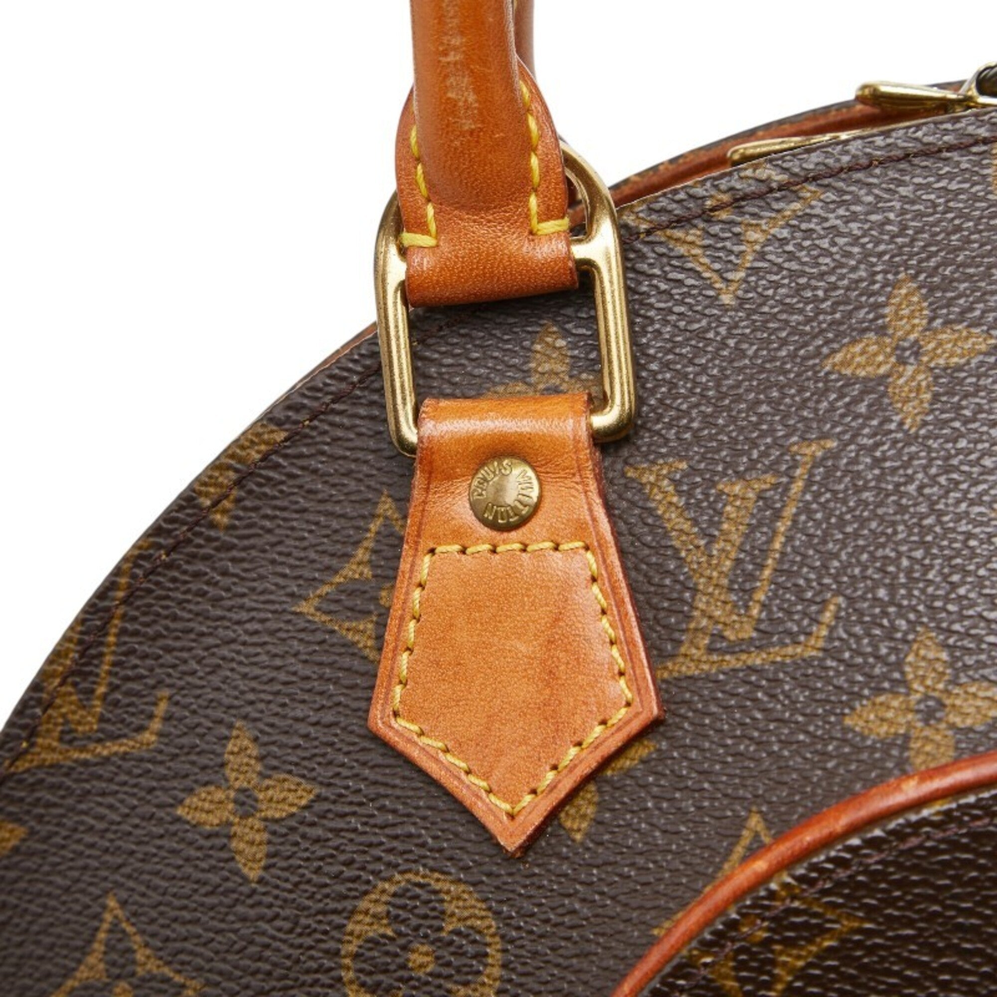 Louis Vuitton Brown Pvc Leather Handbag (Pre-Owned)