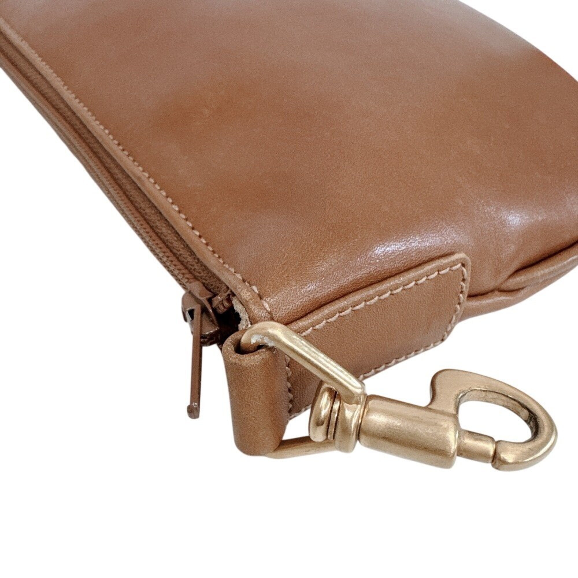 Gucci Brown Leather Pouch (Pre-Owned)