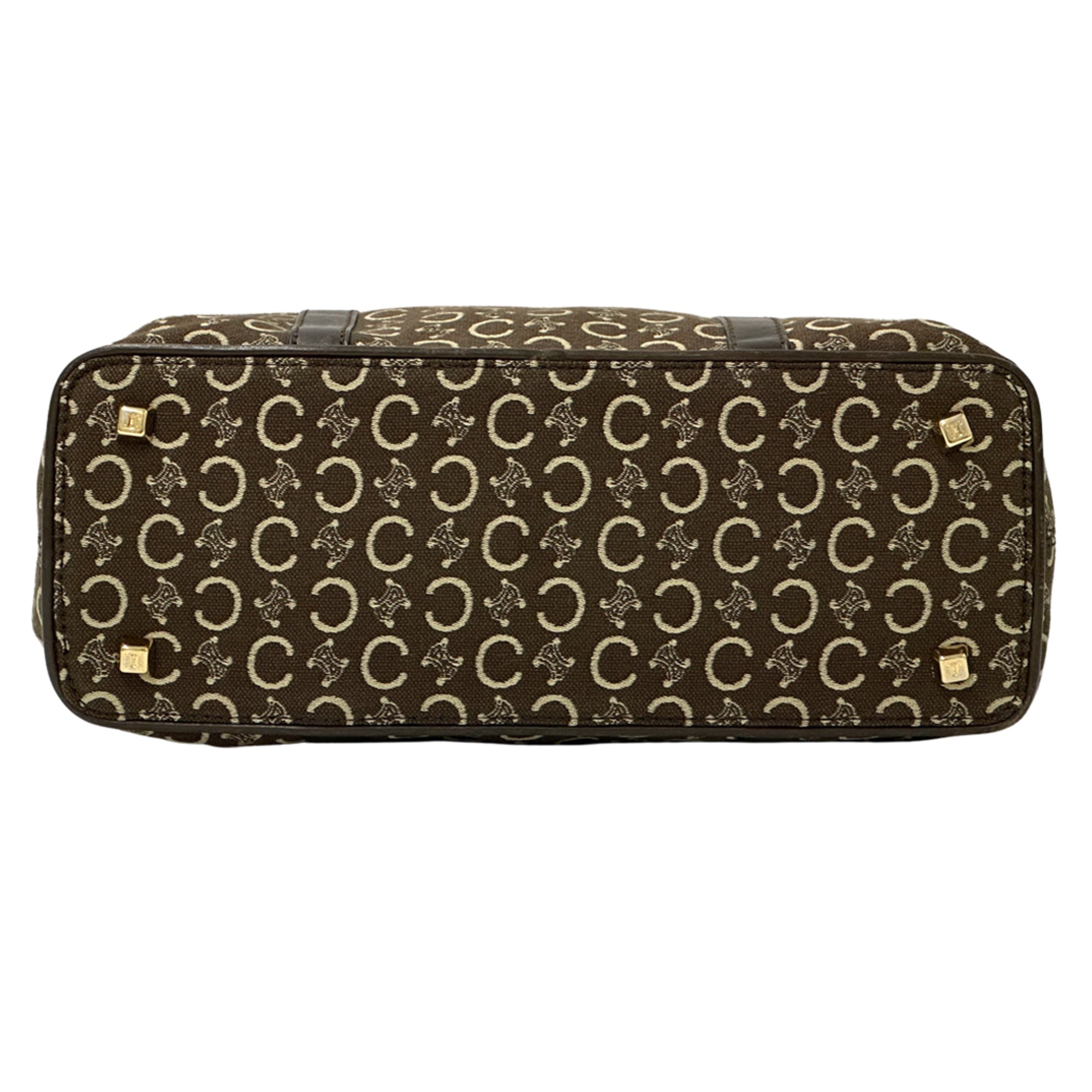Celine Brown Canvas Handbag (Pre-Owned)
