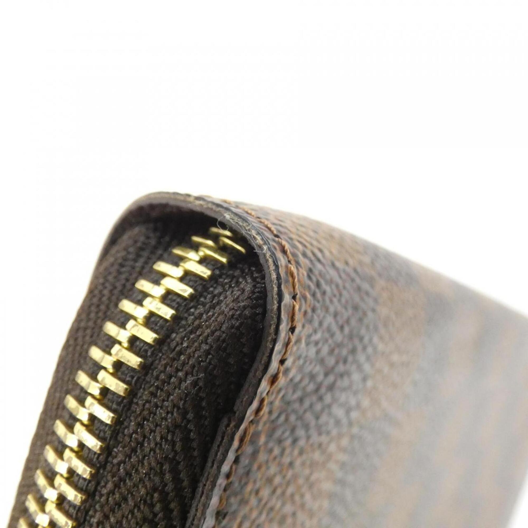 Louis Vuitton Damier Ebene Coated Canvas Long Bill Wallet (Tri-Fold) (Pre-Owned)