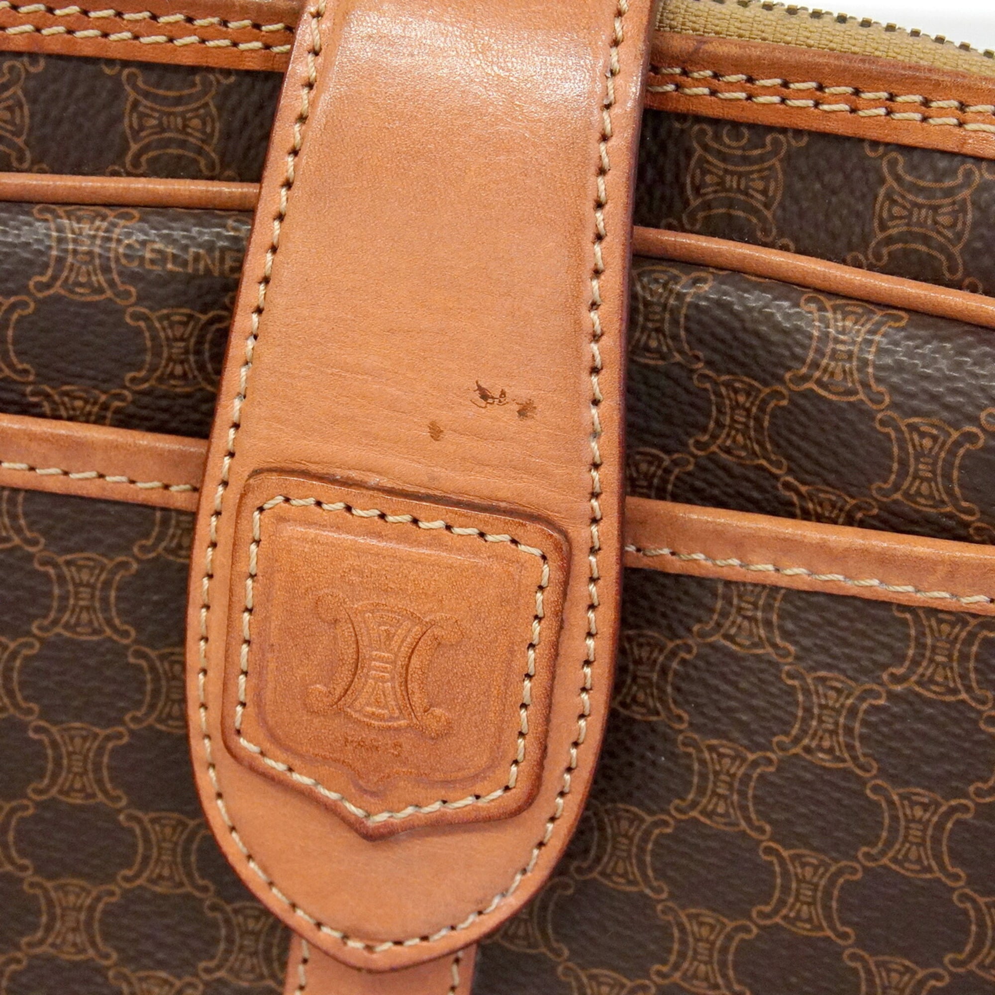 Celine Brown Pvc Shoulder Bag (Pre-Owned)