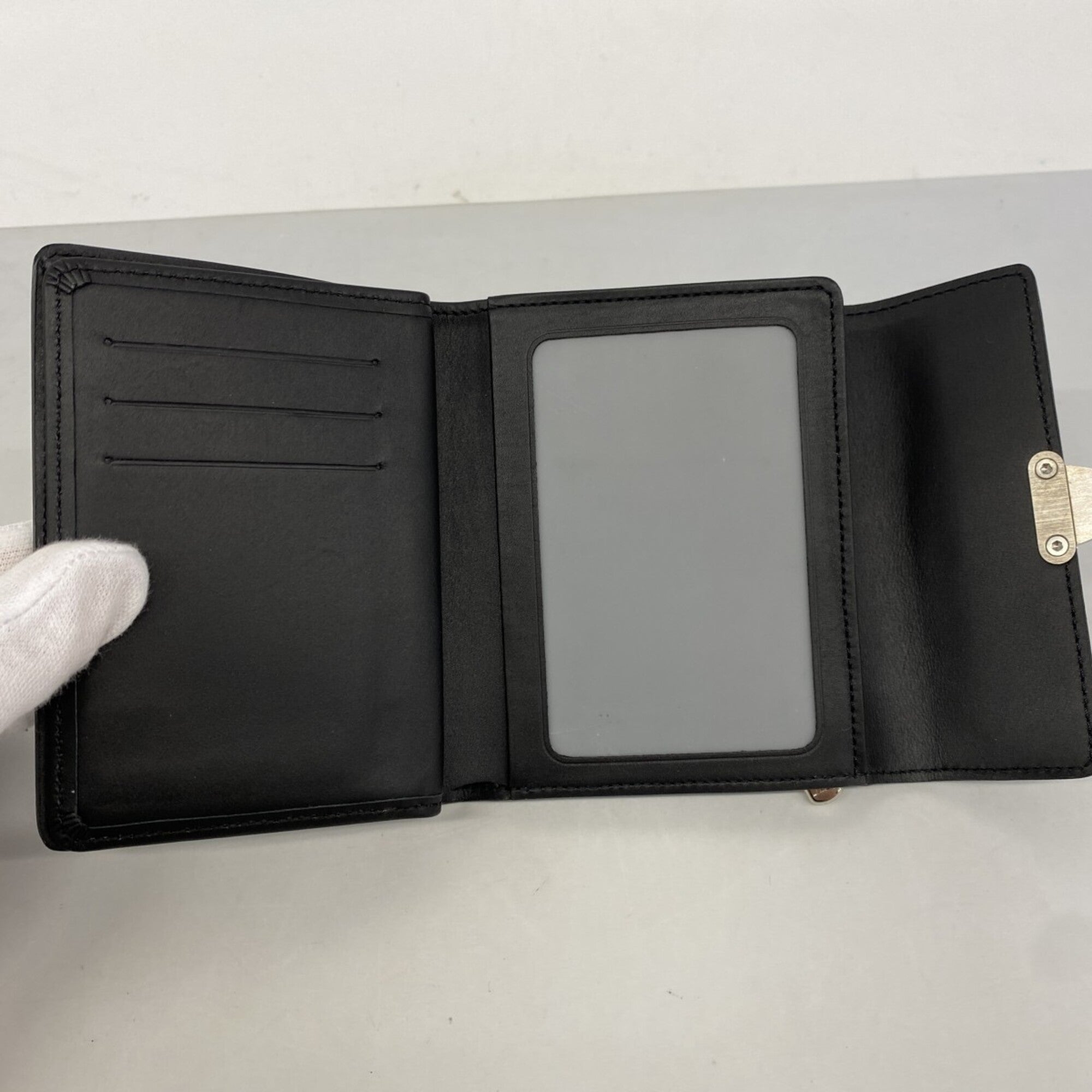 Louis Vuitton Noir Wallet (Tri-Fold) (Pre-Owned)