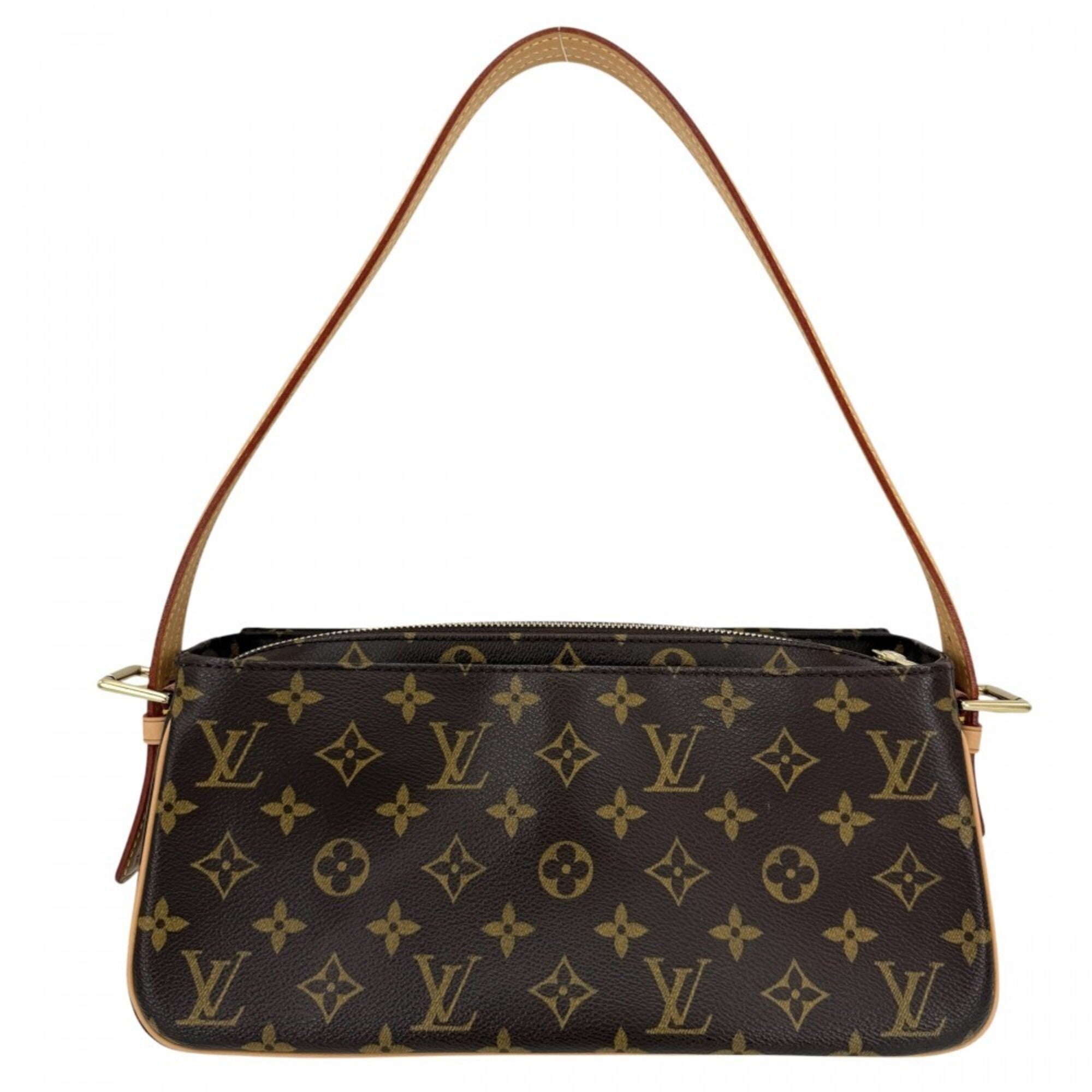 Louis Vuitton Brown Monogram Canvas Handbag Shoulder Bag (Pre-Owned)