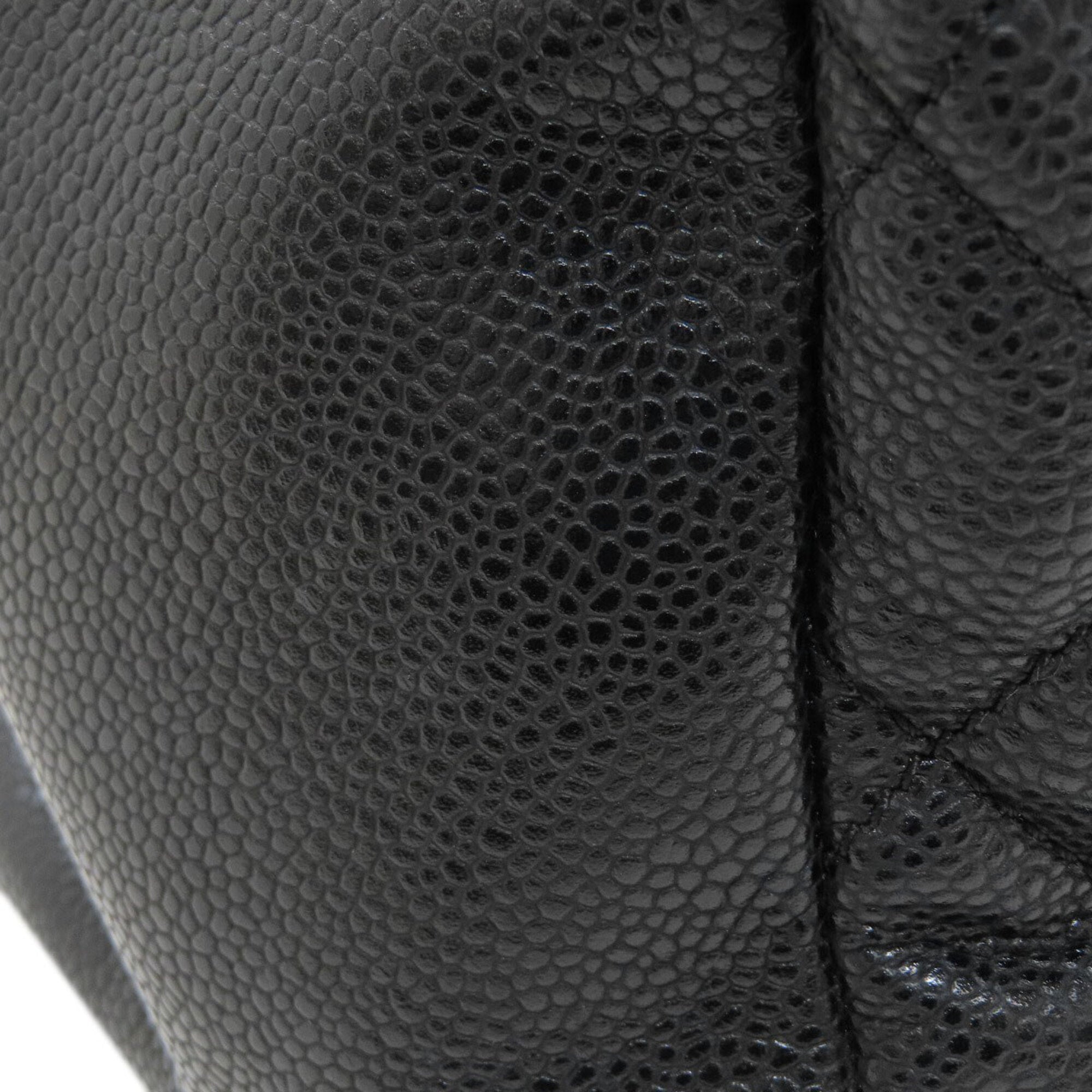 Chanel Black Leather Tote Bag (Pre-Owned)