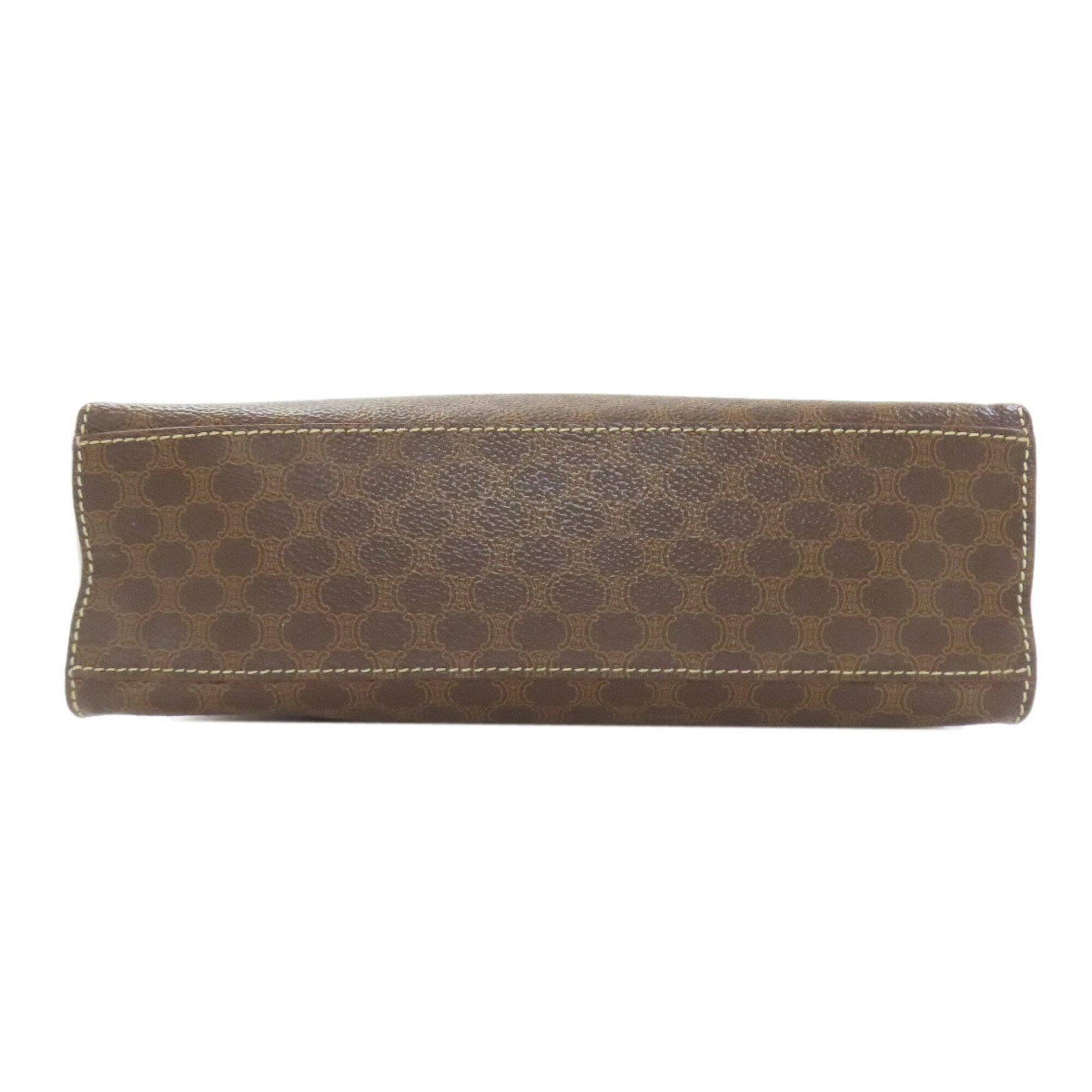Celine Macadam Brown Pvc Handbag (Pre-Owned)
