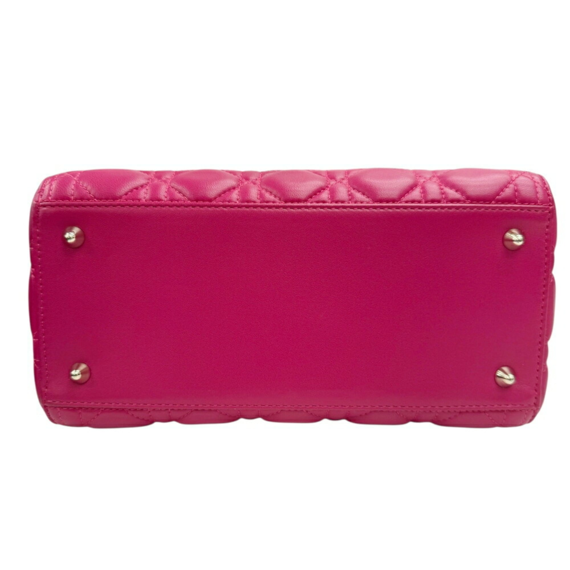 Christian Dior Pink Leather Handbag (Pre-Owned)