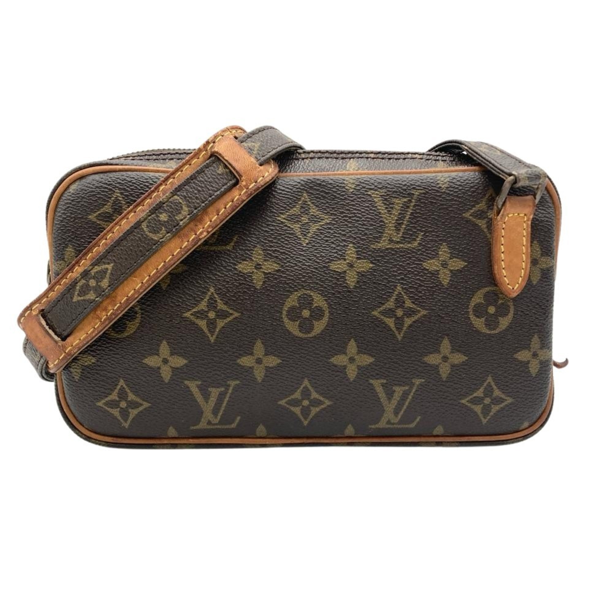 Louis Vuitton Brown Monogram Canvas Pochette Shoulder Bag (Pre-Owned)