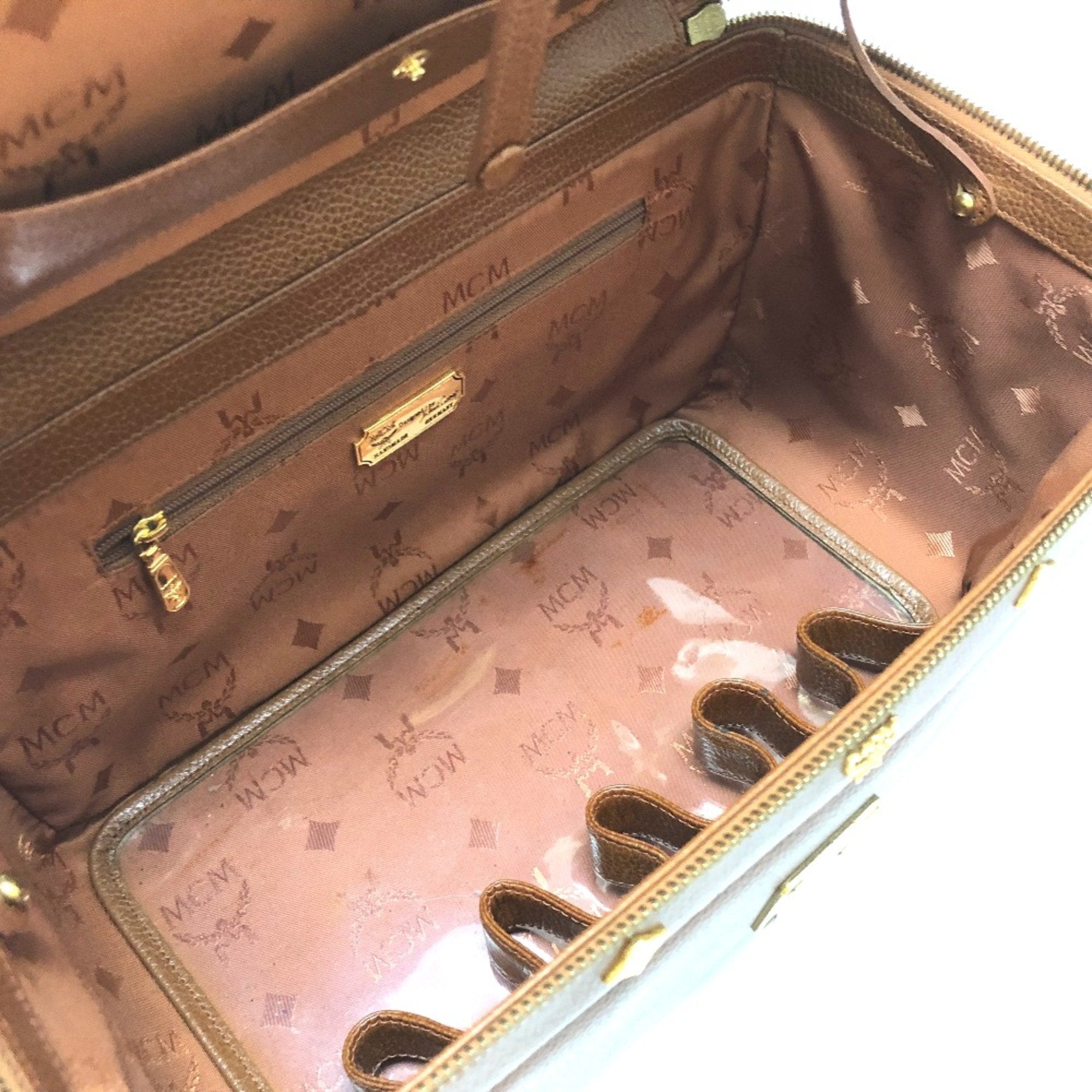 Mcm Brown Leather Handbag (Pre-Owned)