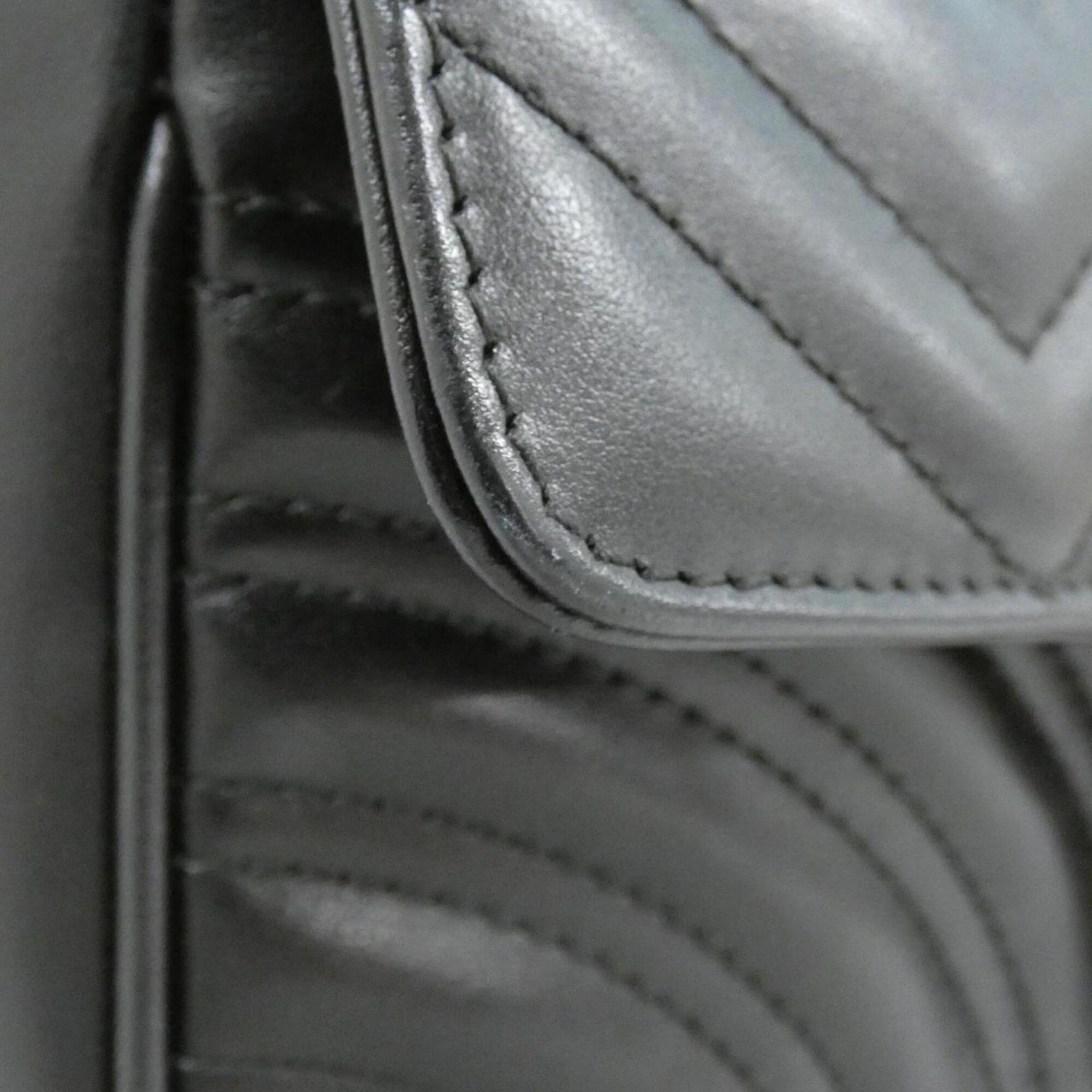 Gucci Black Quilting Leather Shoulder Bag (Pre-Owned)