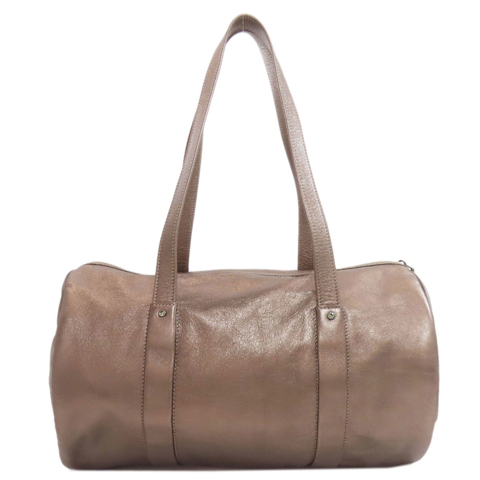 Longchamp Bronze Leather Tote Bag (Pre-Owned)