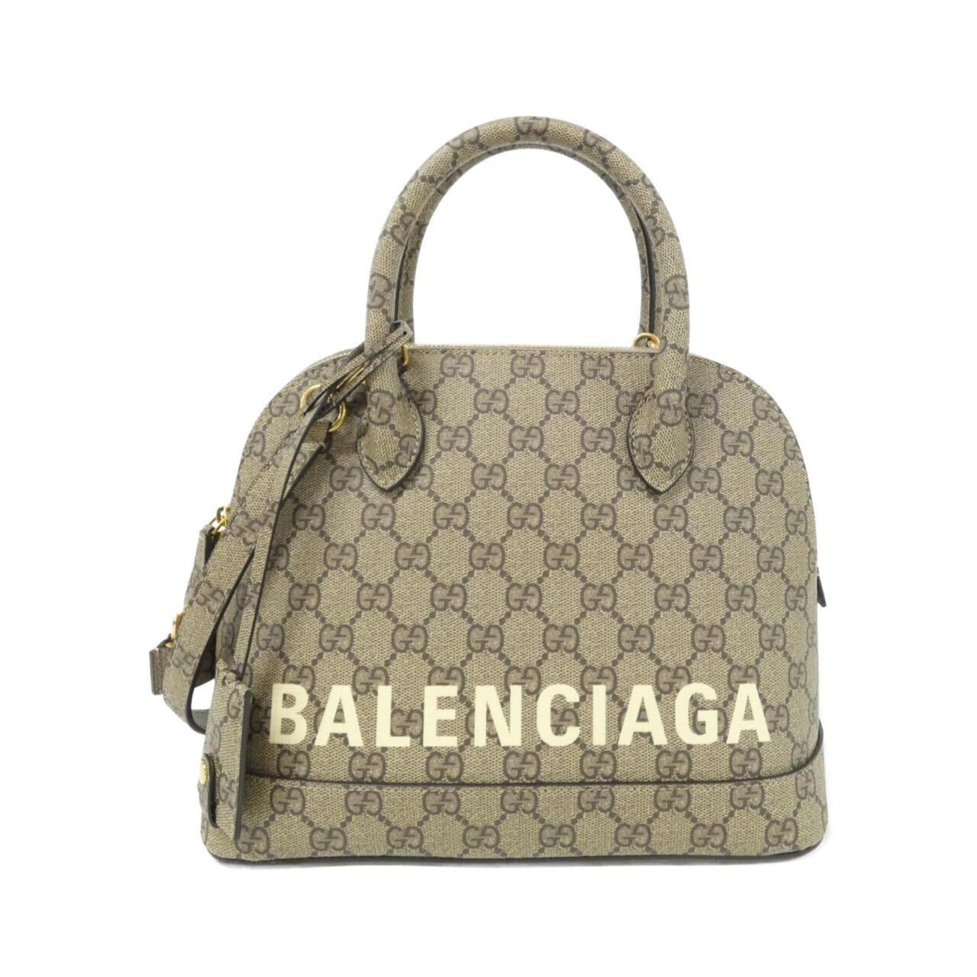 Gucci Beige Gg Supreme Canvas Handbag (Pre-Owned)