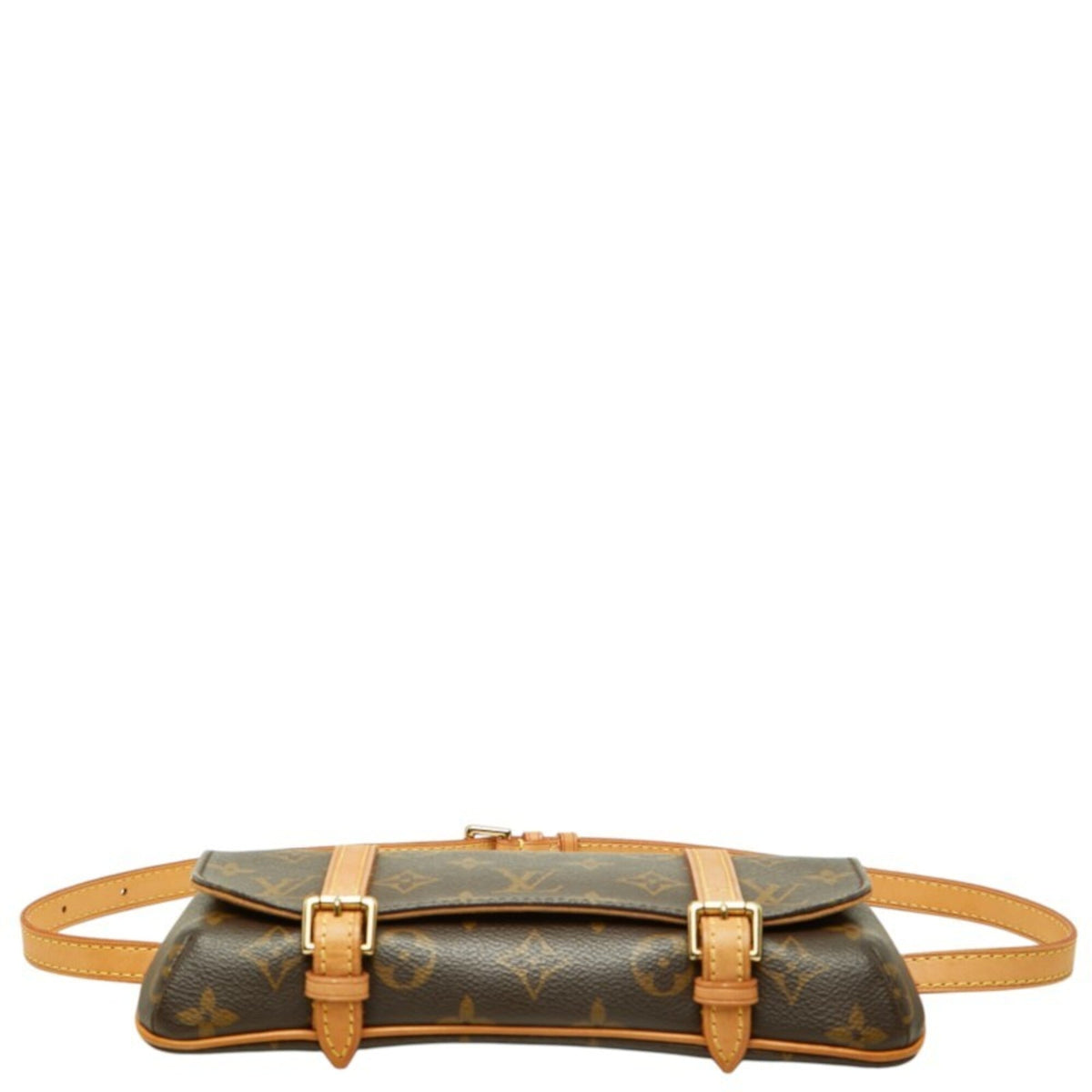 Louis Vuitton Brown Pvc Leather Pochette Sling Bag (Pre-Owned)