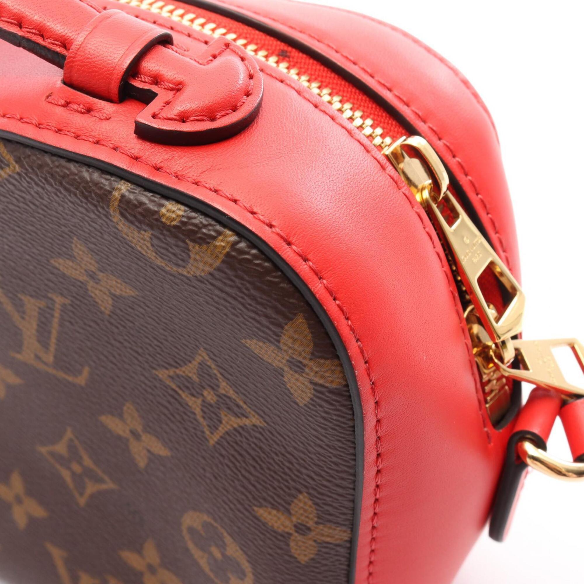 Louis Vuitton Brown Red Color Pvc Leather Handbag Shoulder Bag (Pre-Owned)