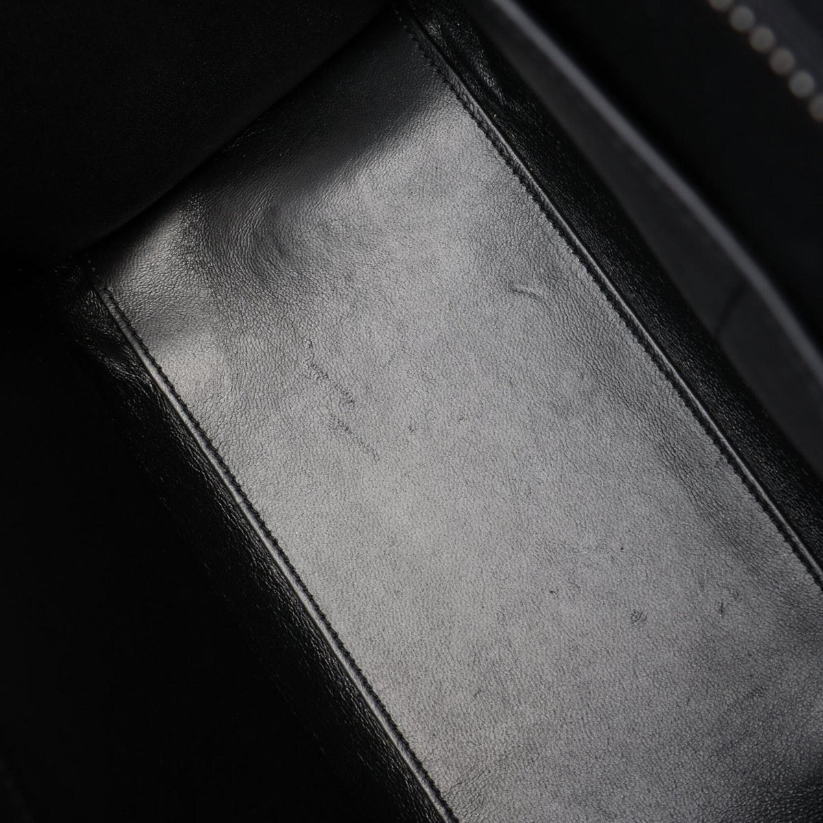 Celine Black Blue Gray Leather Handbag Tote Bag (Pre-Owned)