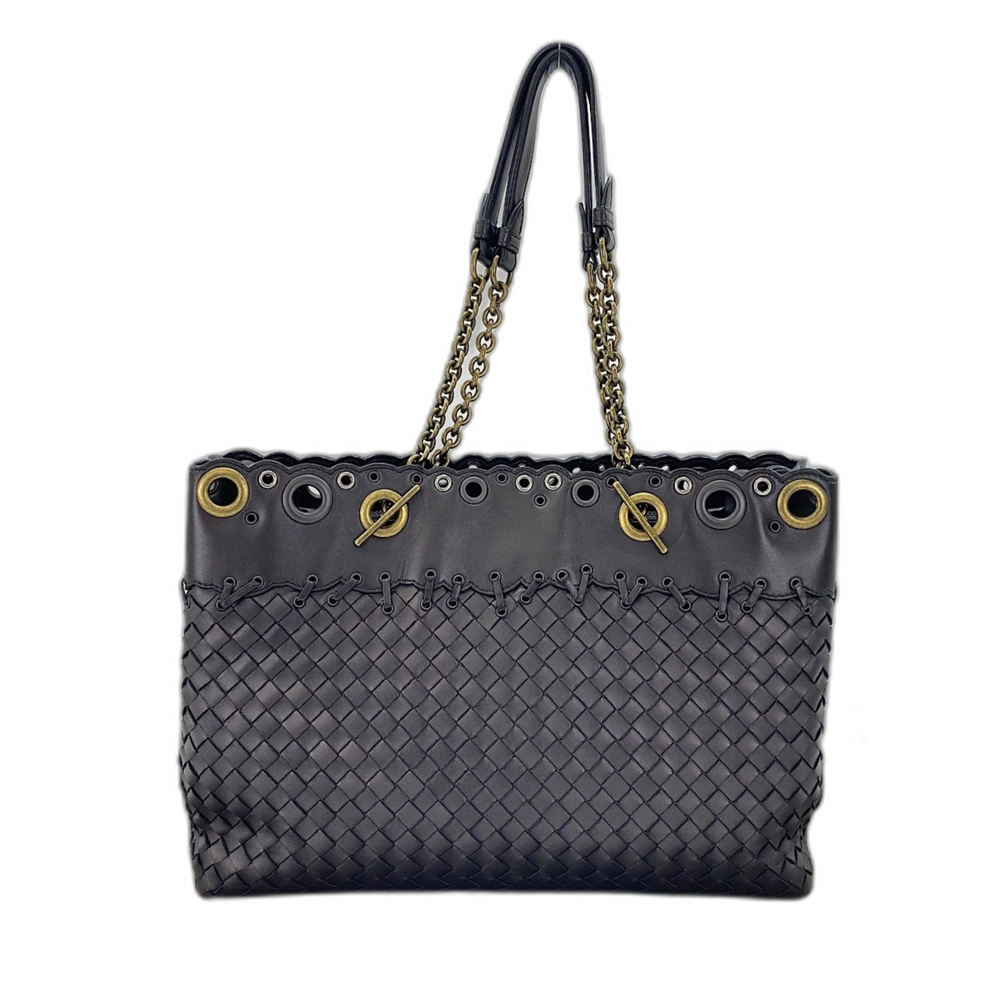 Bottega Veneta Purple Leather Shoulder Bag (Pre-Owned)