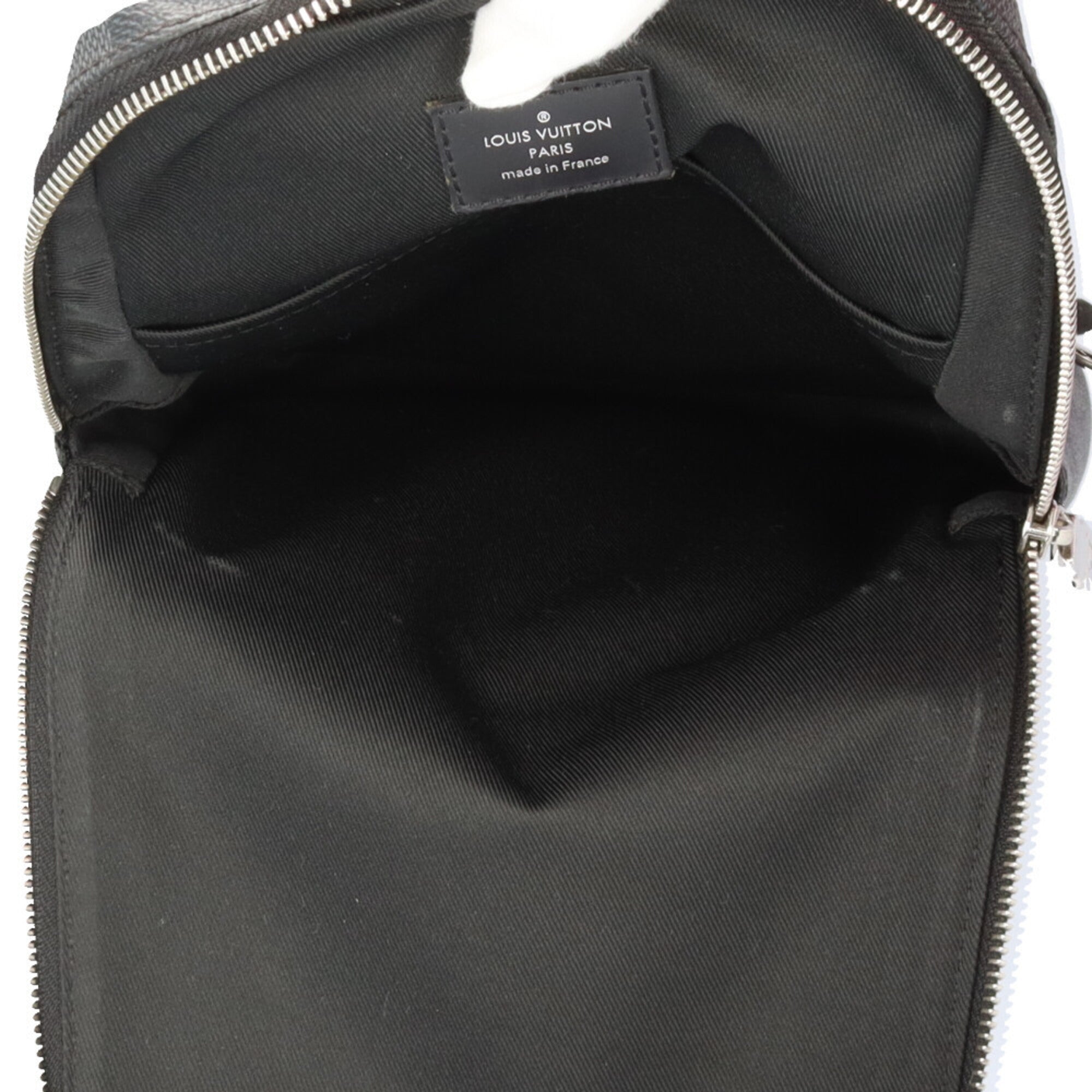 Louis Vuitton Black Gray Damier Graphite Sling Bag (Pre-Owned)