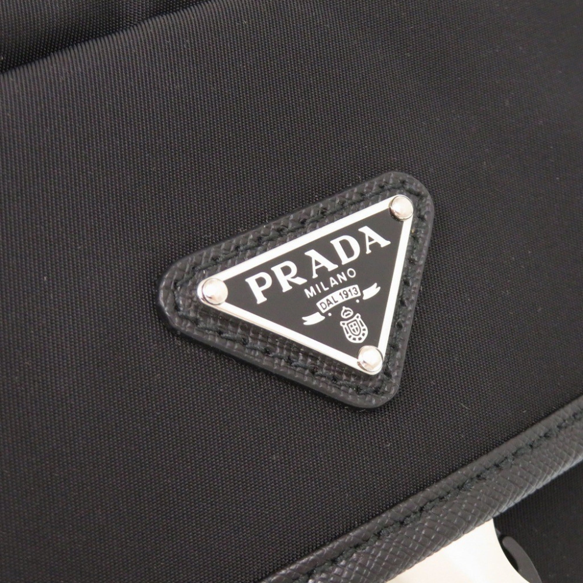 Prada Black Nylon Clutch Bag (Pre-Owned)