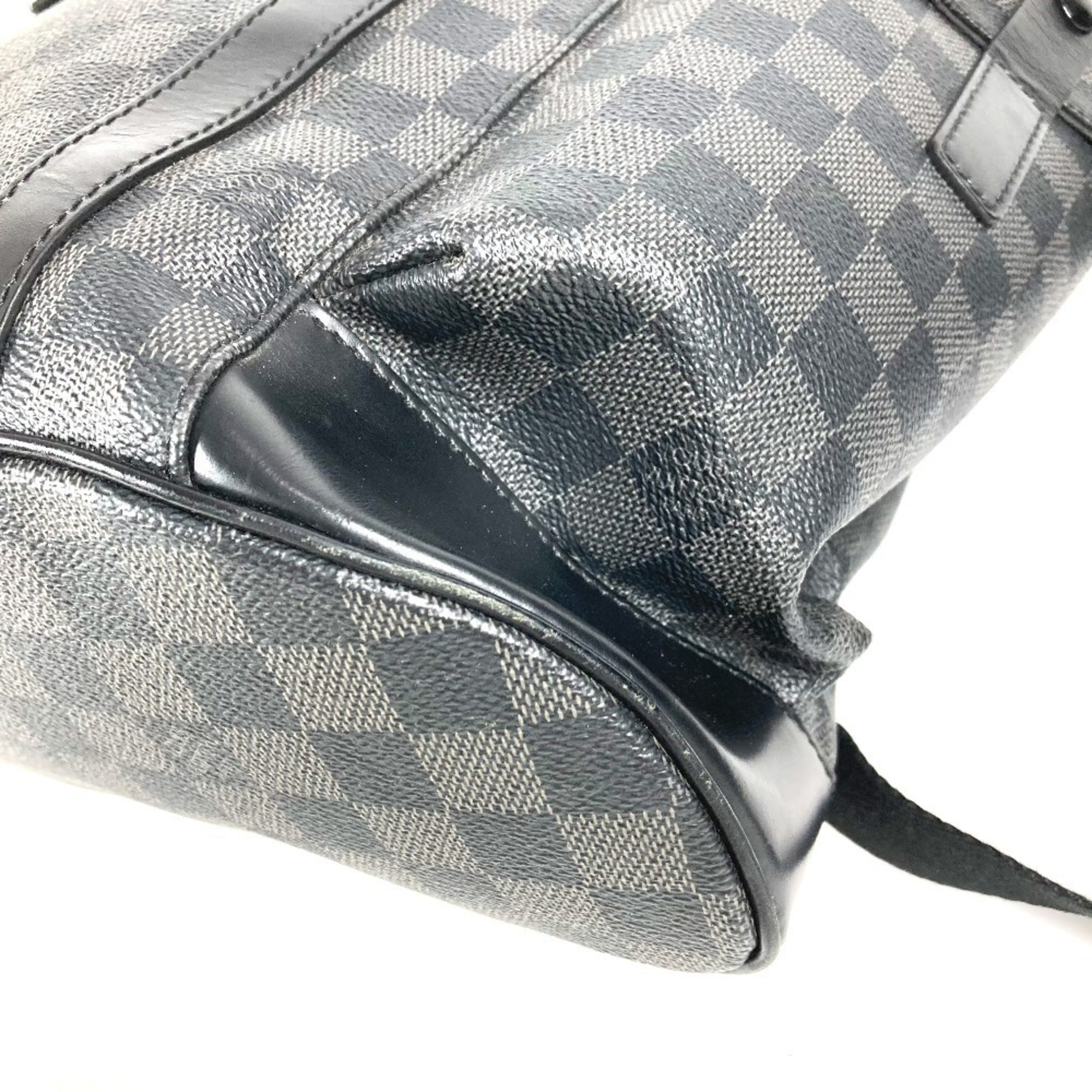 Louis Vuitton Black Damier Graphite Backpack (Pre-Owned)