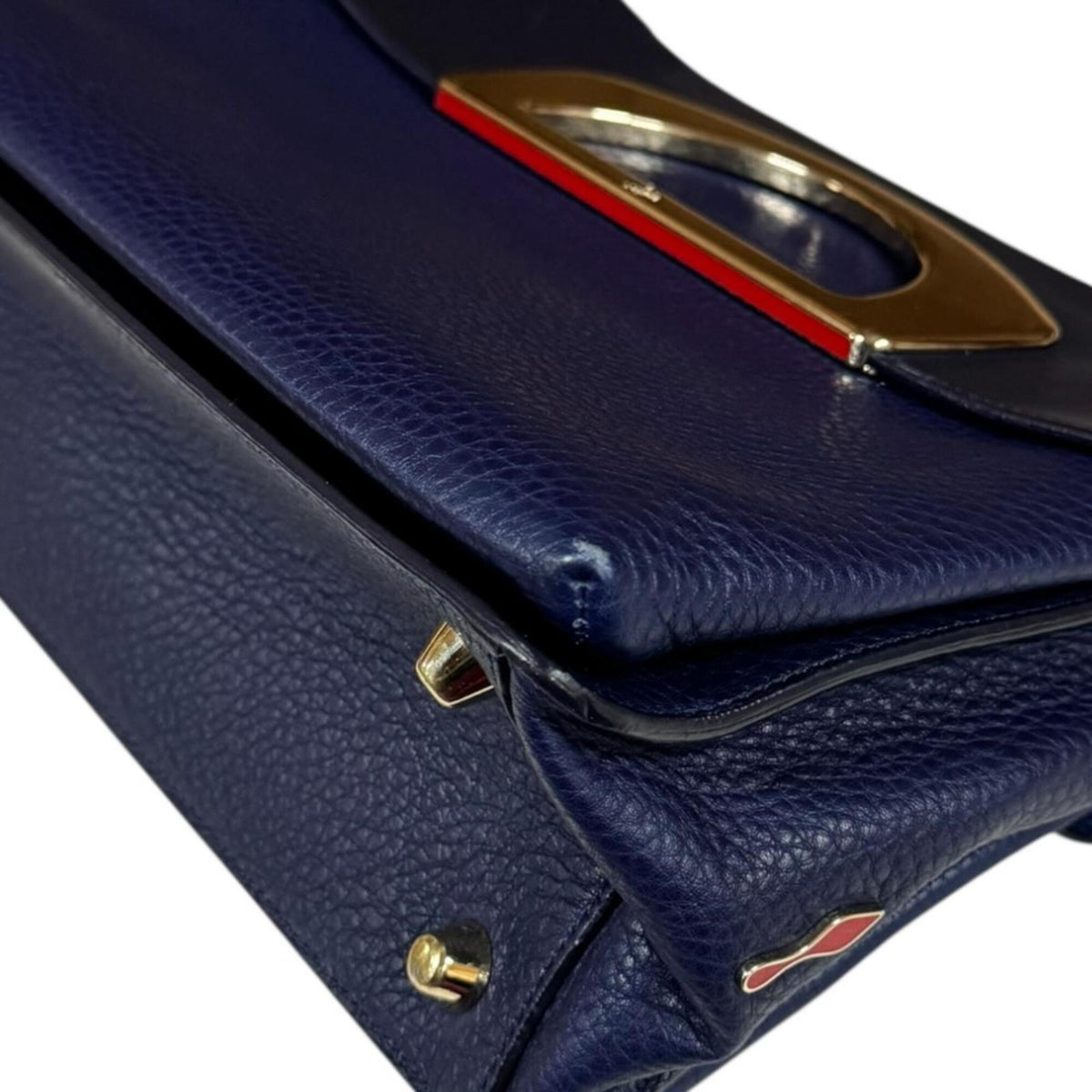 Christian Louboutin Navy Leather Shoulder Bag (Pre-Owned)