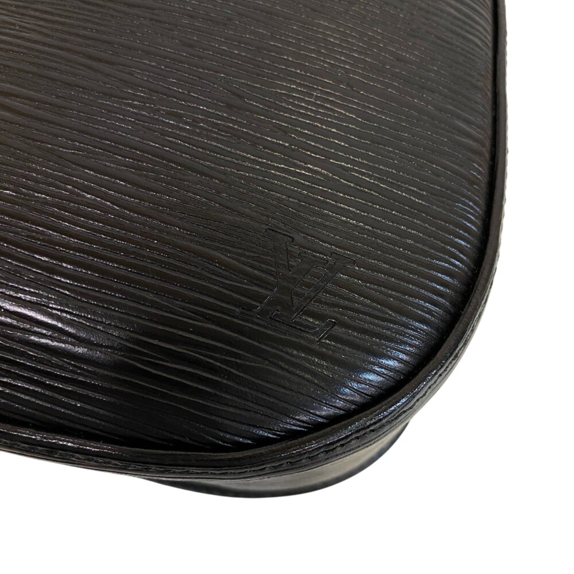 Louis Vuitton Black Noir Epi Leather Shoulder Bag (Pre-Owned)