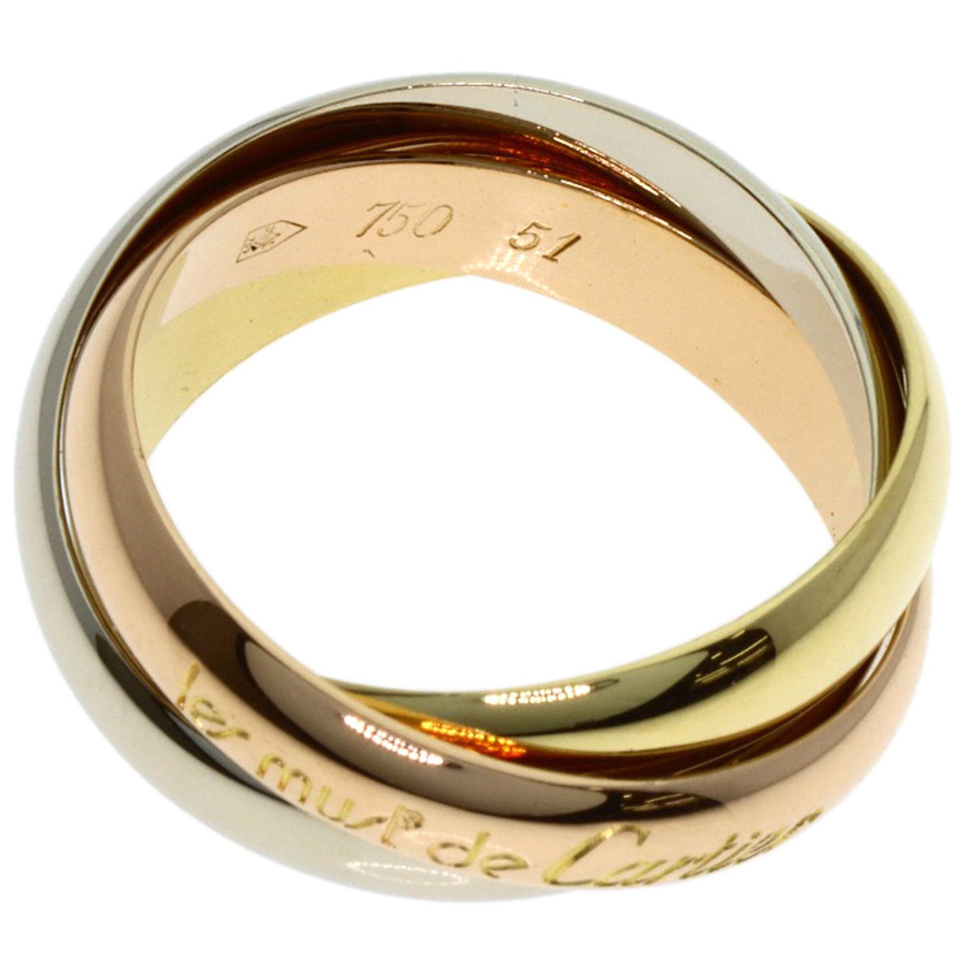 Cartier Yellow Gold (18K) Pink Gold (18K) White Gold (18K) Band Ring (Pre-Owned)
