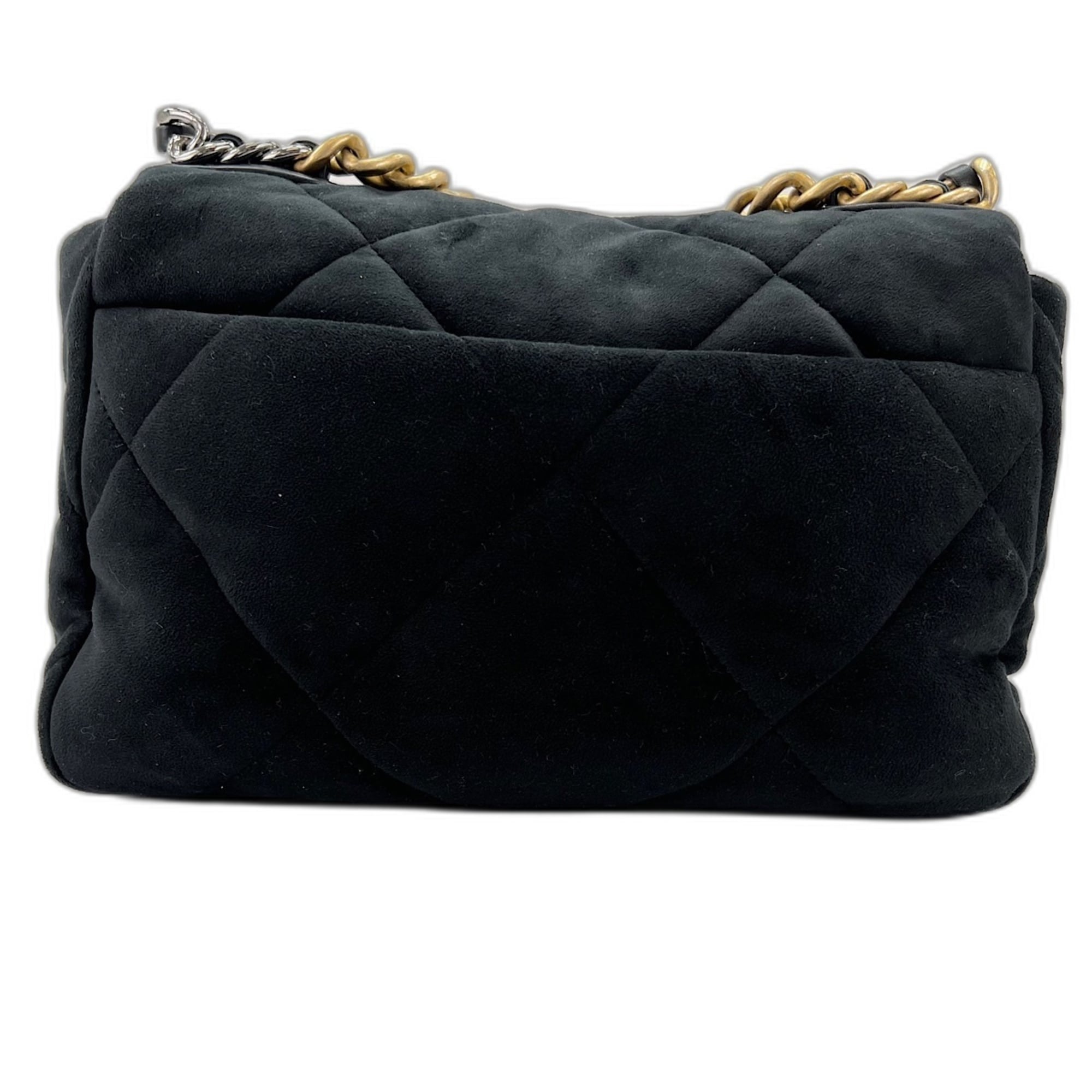 Chanel Matelasse Black Velvet Shoulder Bag (Pre-Owned)