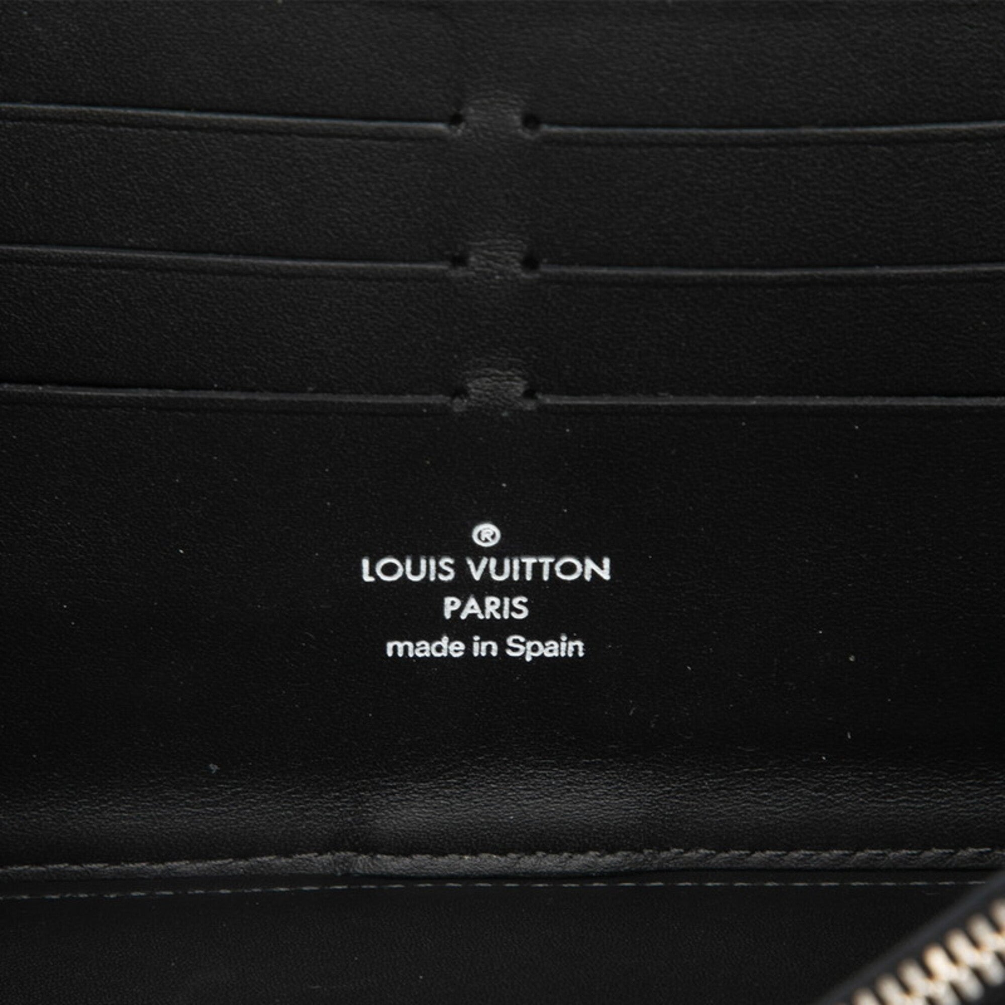 Louis Vuitton Damier Cobalt Black Multi-Color Pvc Leather Long Wallet (Bi-Fold) (Pre-Owned)