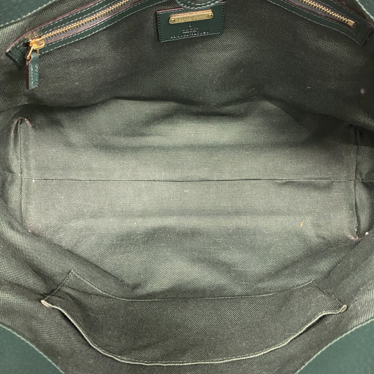 Gucci Green Canvas Tote Bag (Pre-Owned)