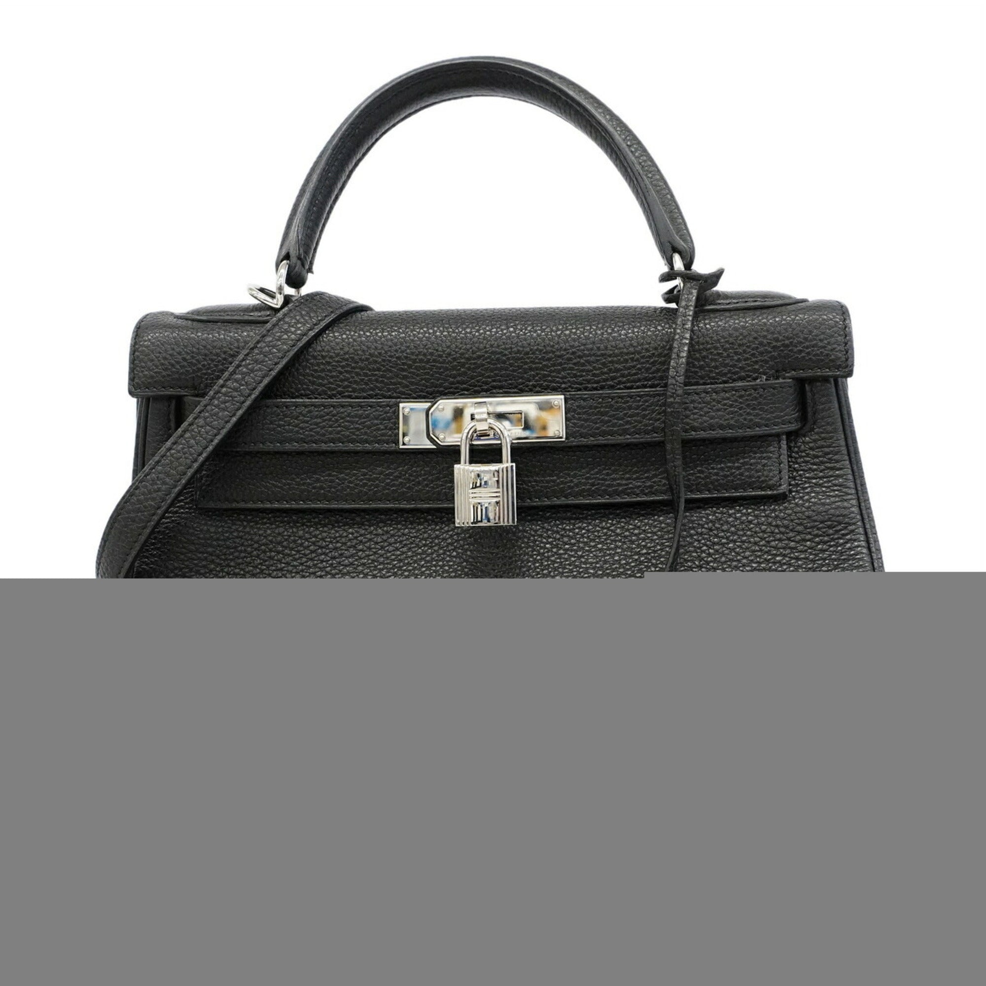 Hermes Black Togo Leather Handbag (Pre-Owned)