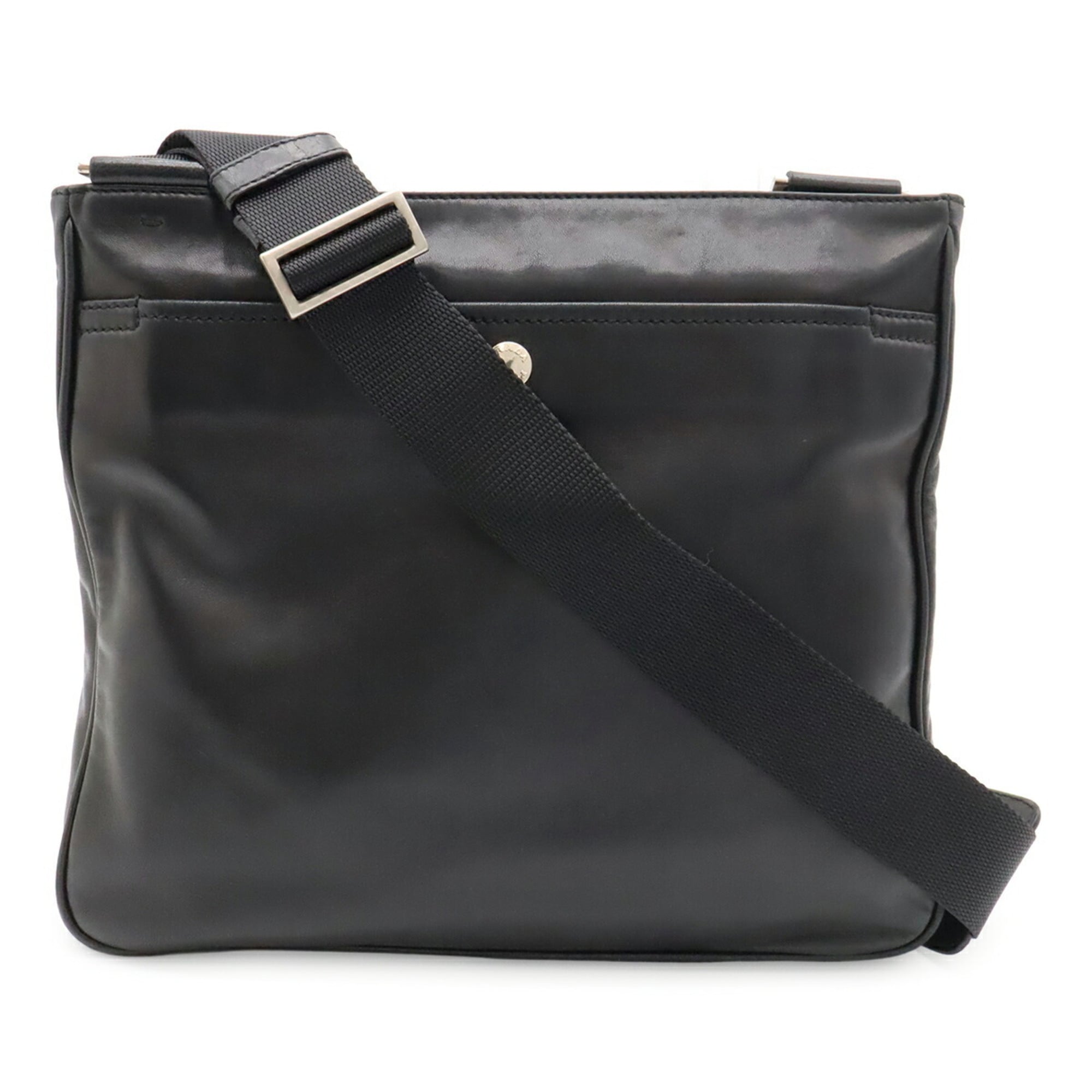 Prada Black Nero Leather Shoulder Bag Sling Bag (Pre-Owned)