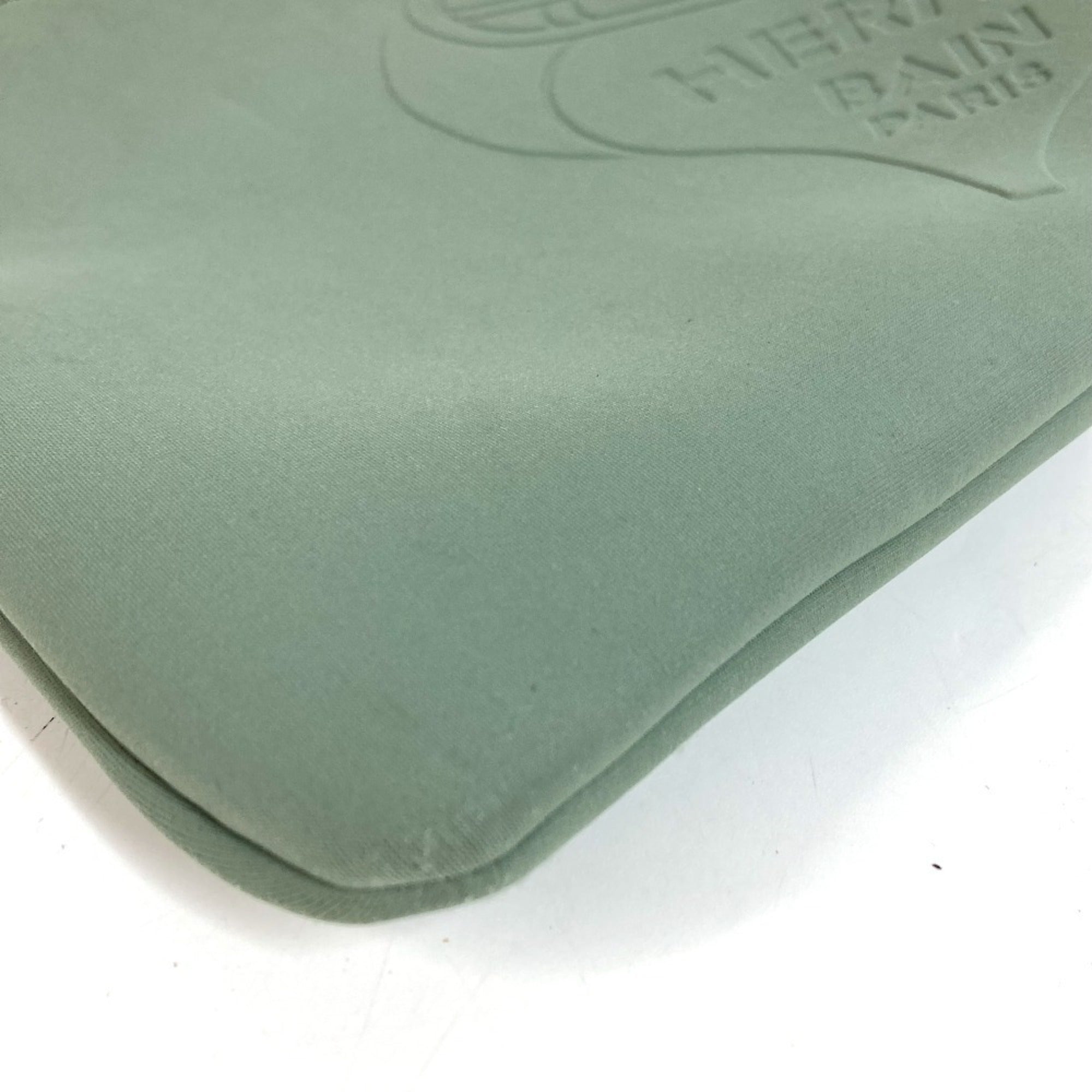 Hermes Khaki Polyamide Clutch Bag Handbag (Pre-Owned)