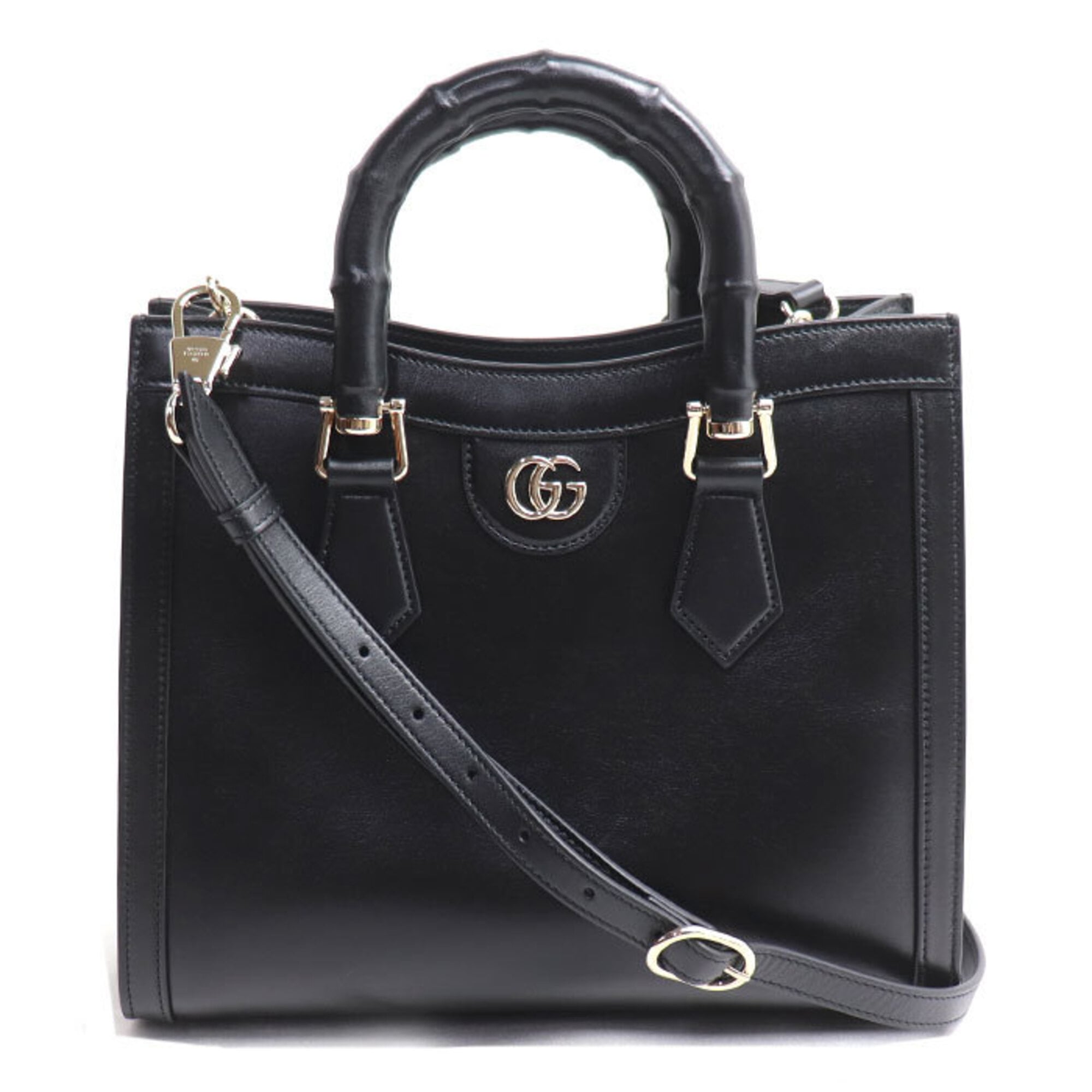 Gucci Black Leather Tote Bag (Pre-Owned)