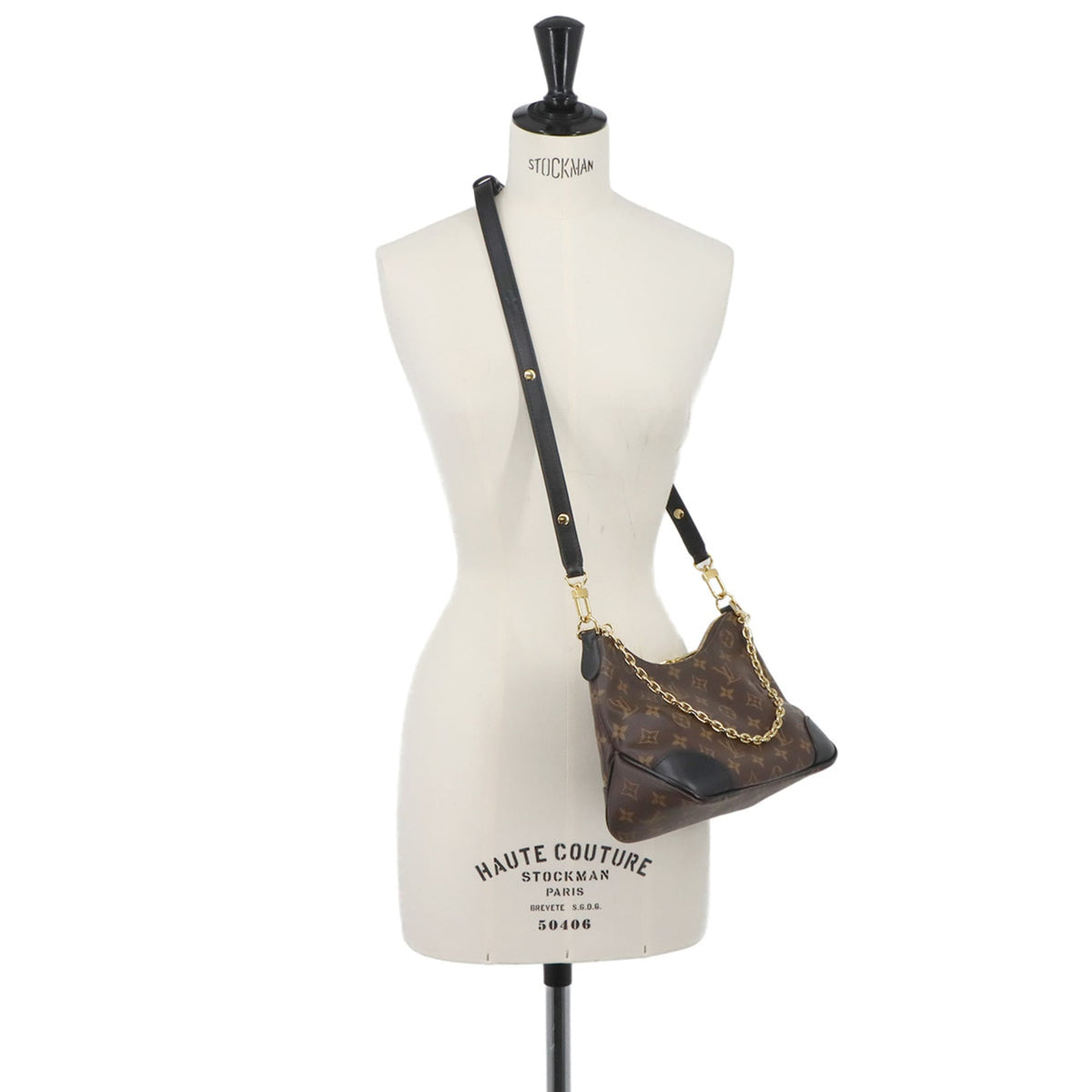 Louis Vuitton Monogram Noir Monogram Canvas Leather Handbag Shoulder Bag (Pre-Owned)