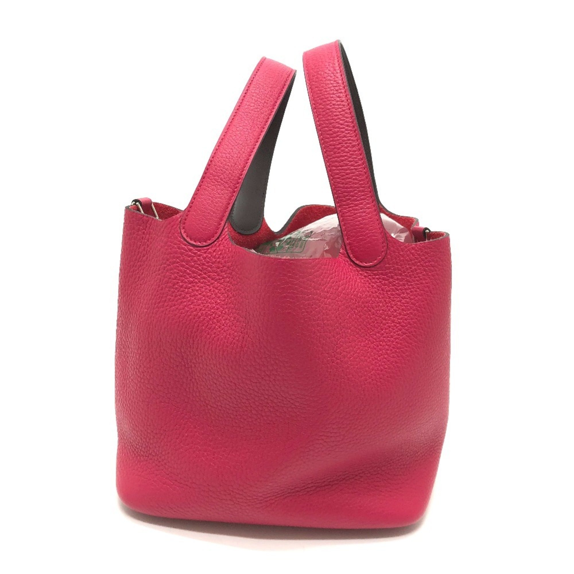Hermes Pink Togo Leather Handbag Tote Bag (Pre-Owned)