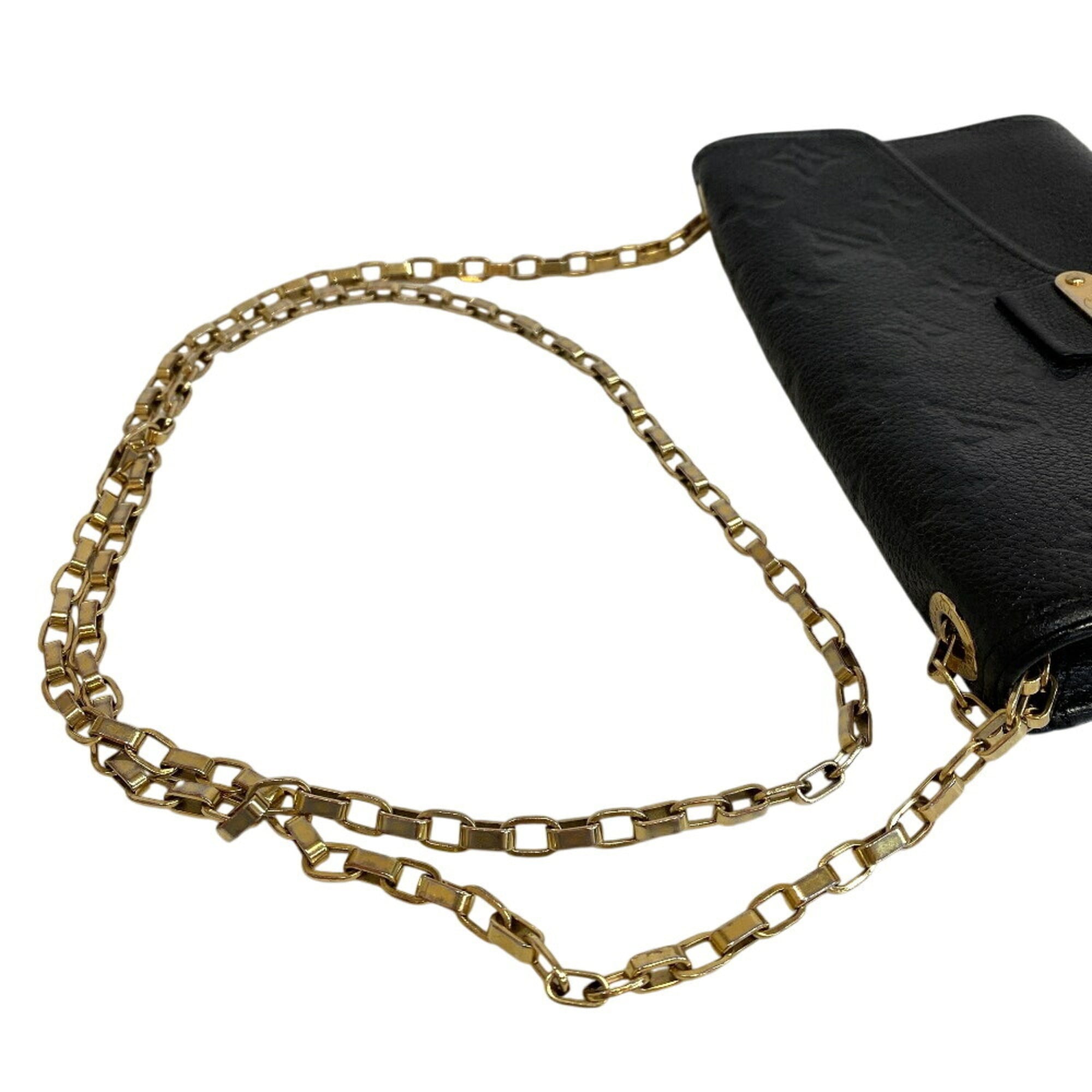 Louis Vuitton Black Leather Pochette (Pre-Owned)