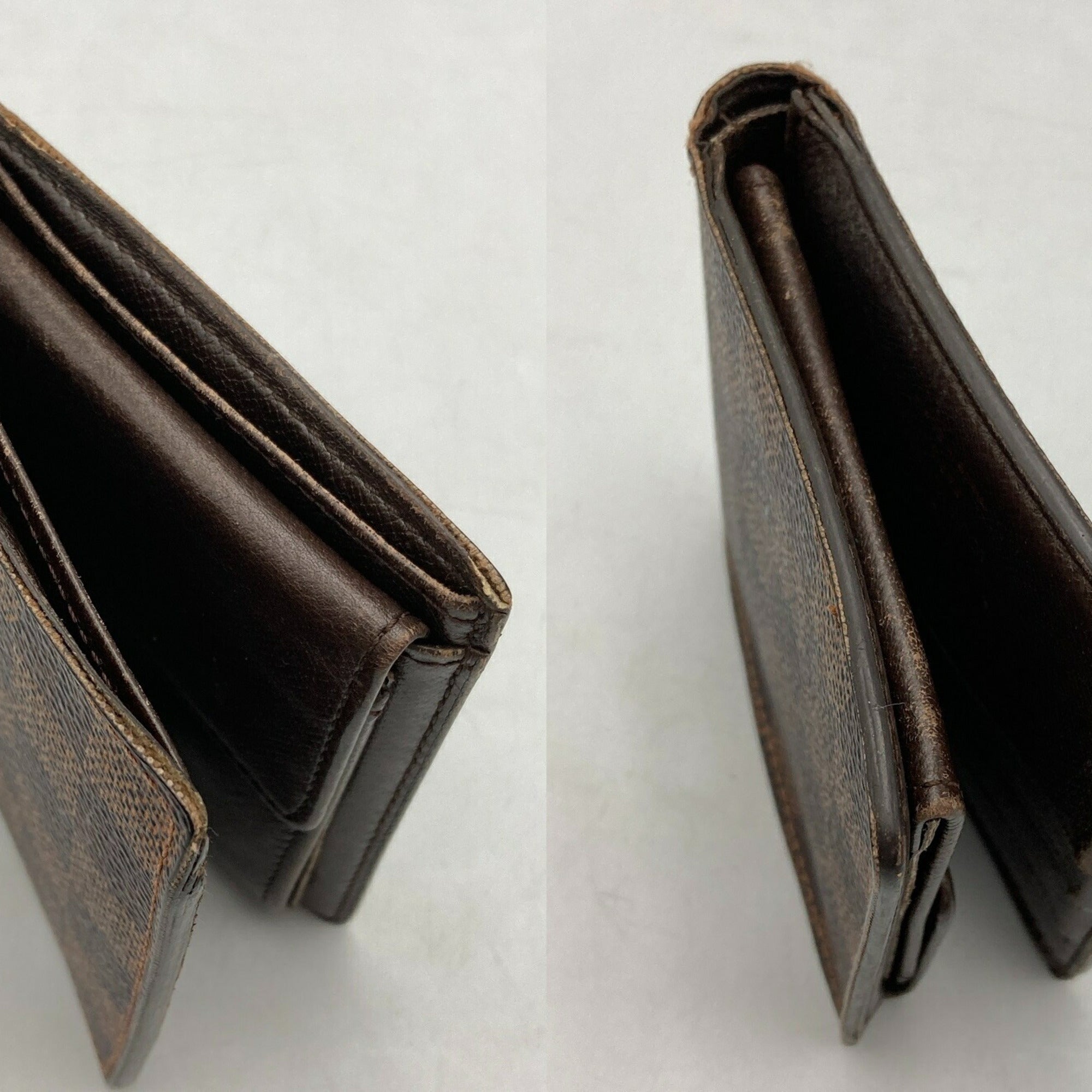 Louis Vuitton Brown Pvc Leather Wallet (Bi-Fold) (Pre-Owned)
