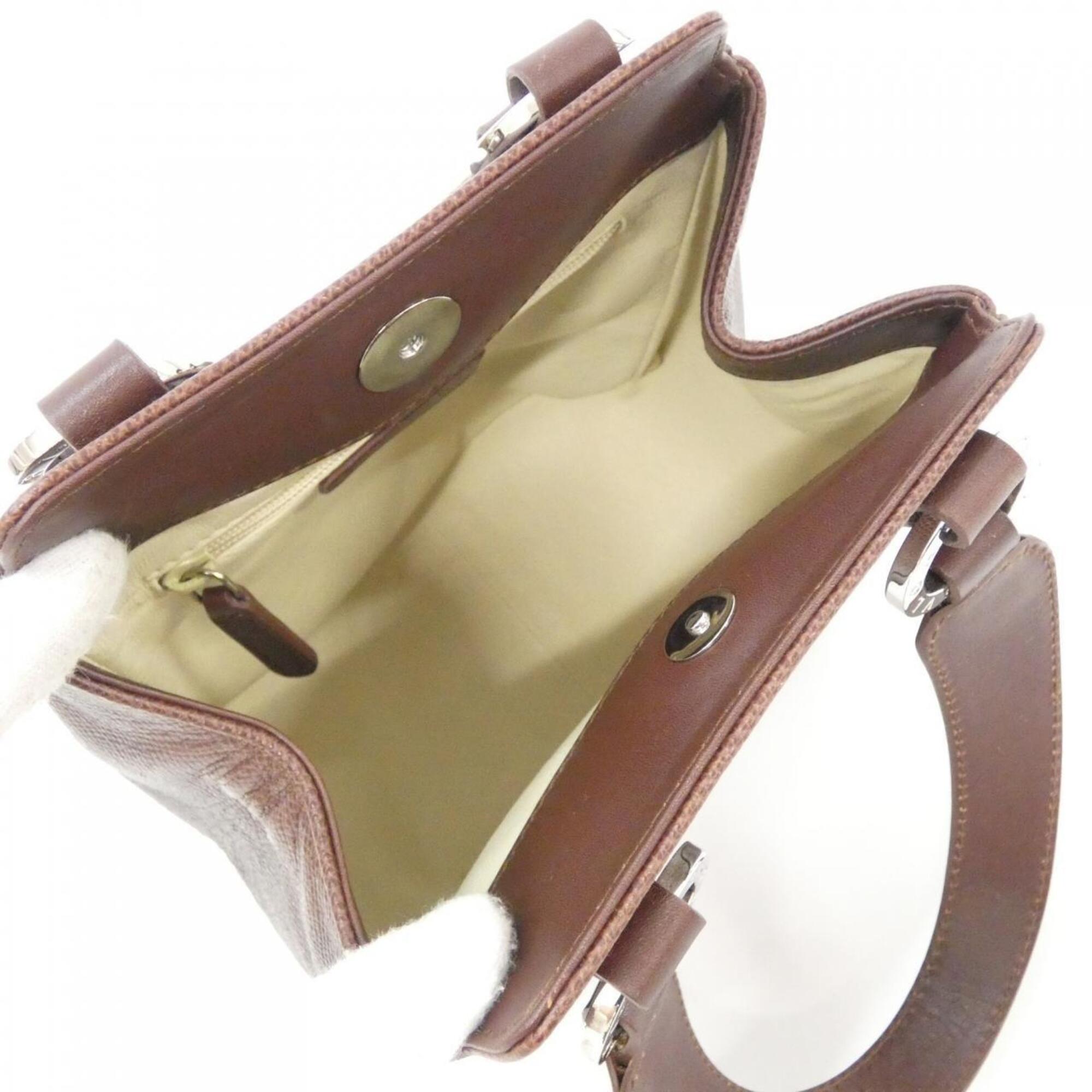 Bvlgari Brown Leather Handbag (Pre-Owned)