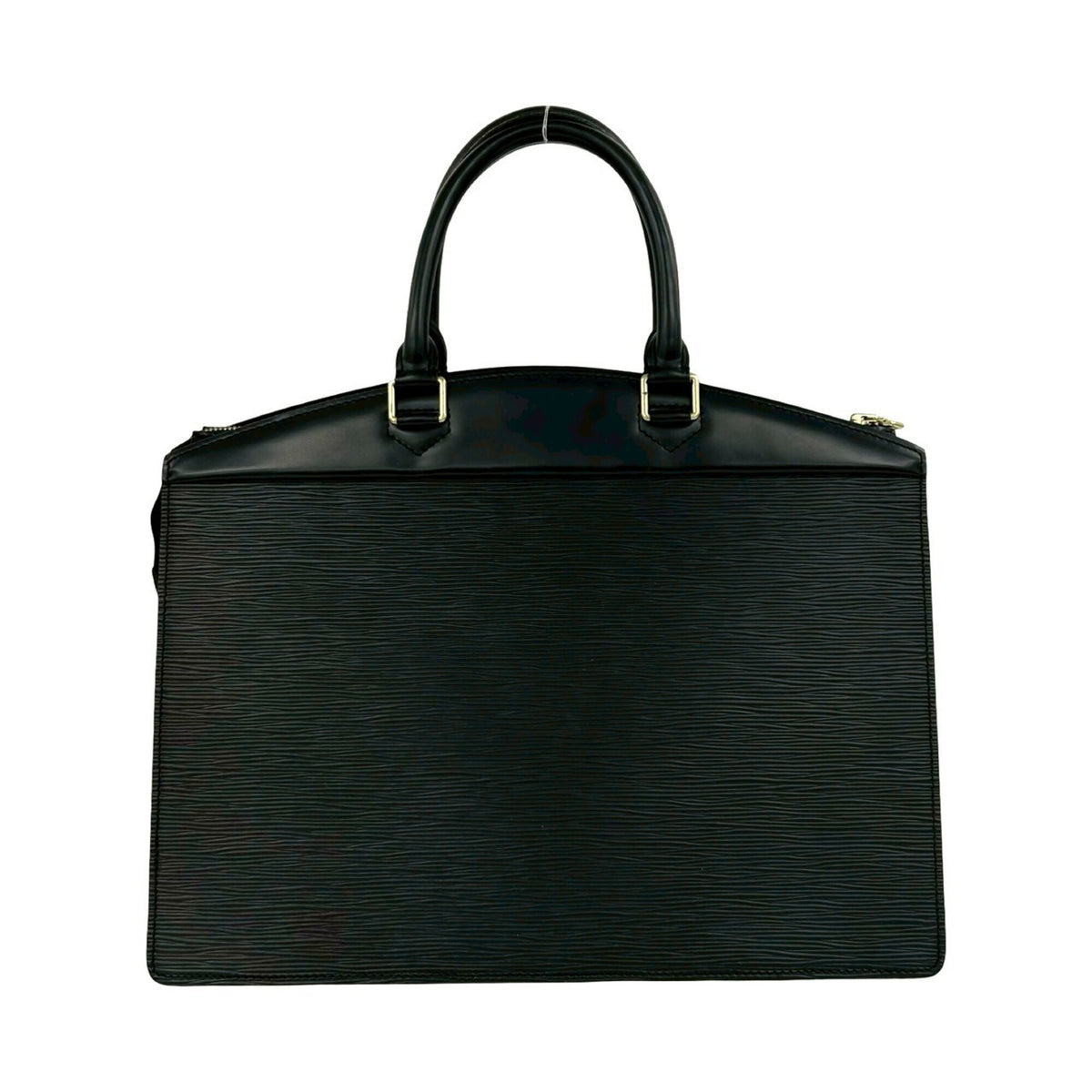 Louis Vuitton Black Leather Handbag Tote Bag (Pre-Owned)