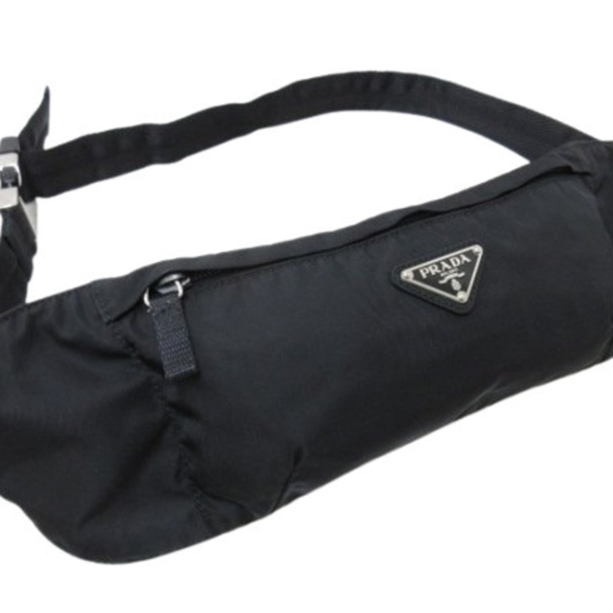 Prada Black Nylon Fanny Pack Sling Bag (Pre-Owned)