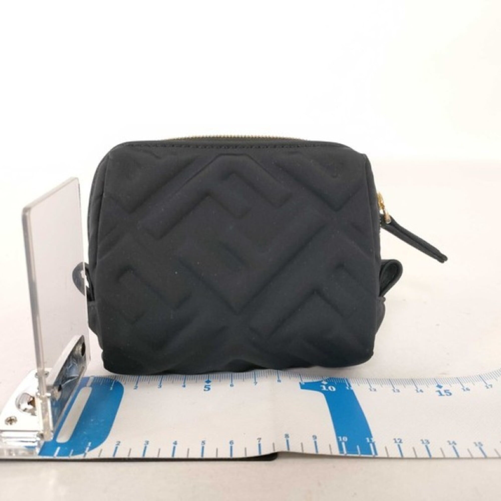 Fendi Black Canvas Pouch (Pre-Owned)