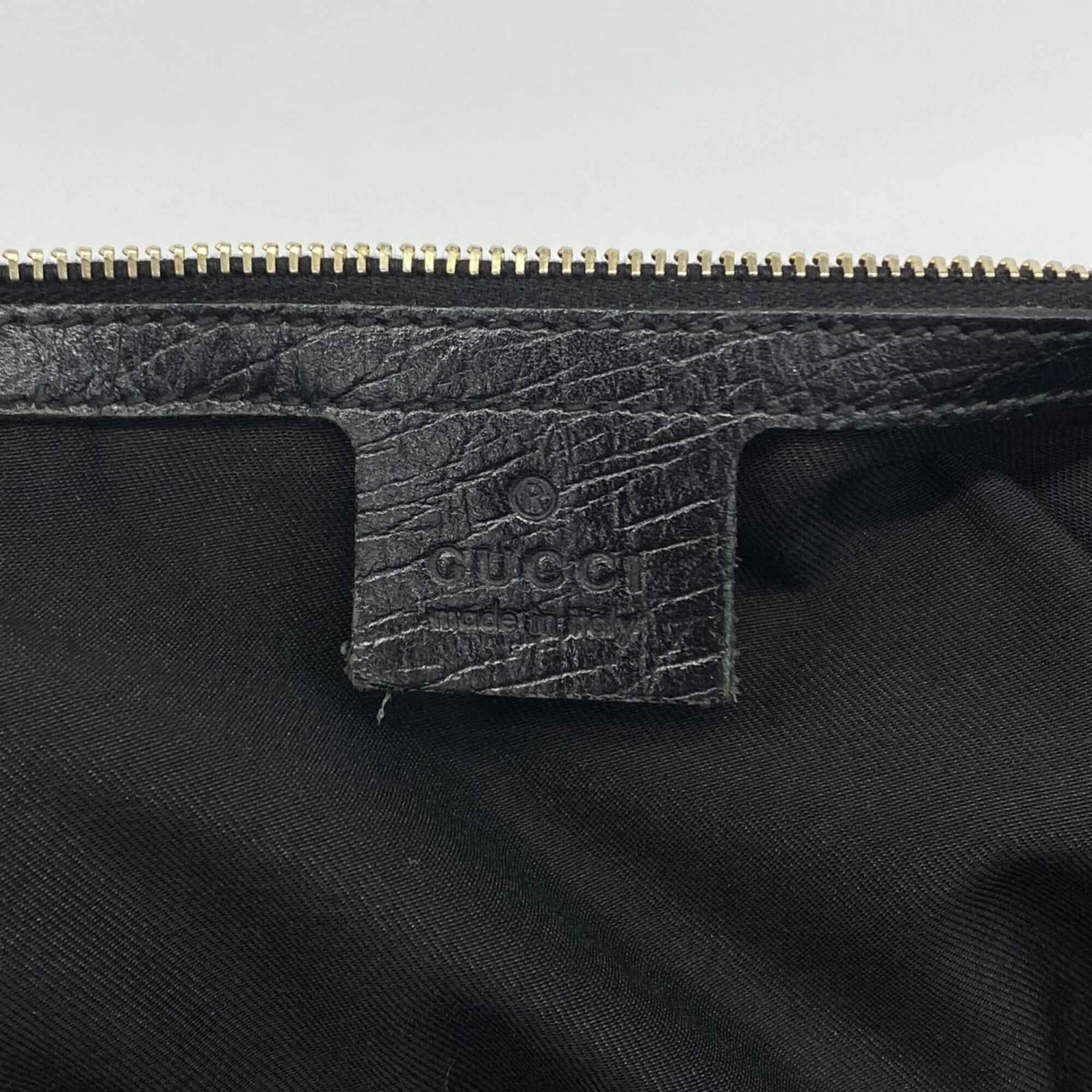 Gucci Black Canvas Tote Bag (Pre-Owned)