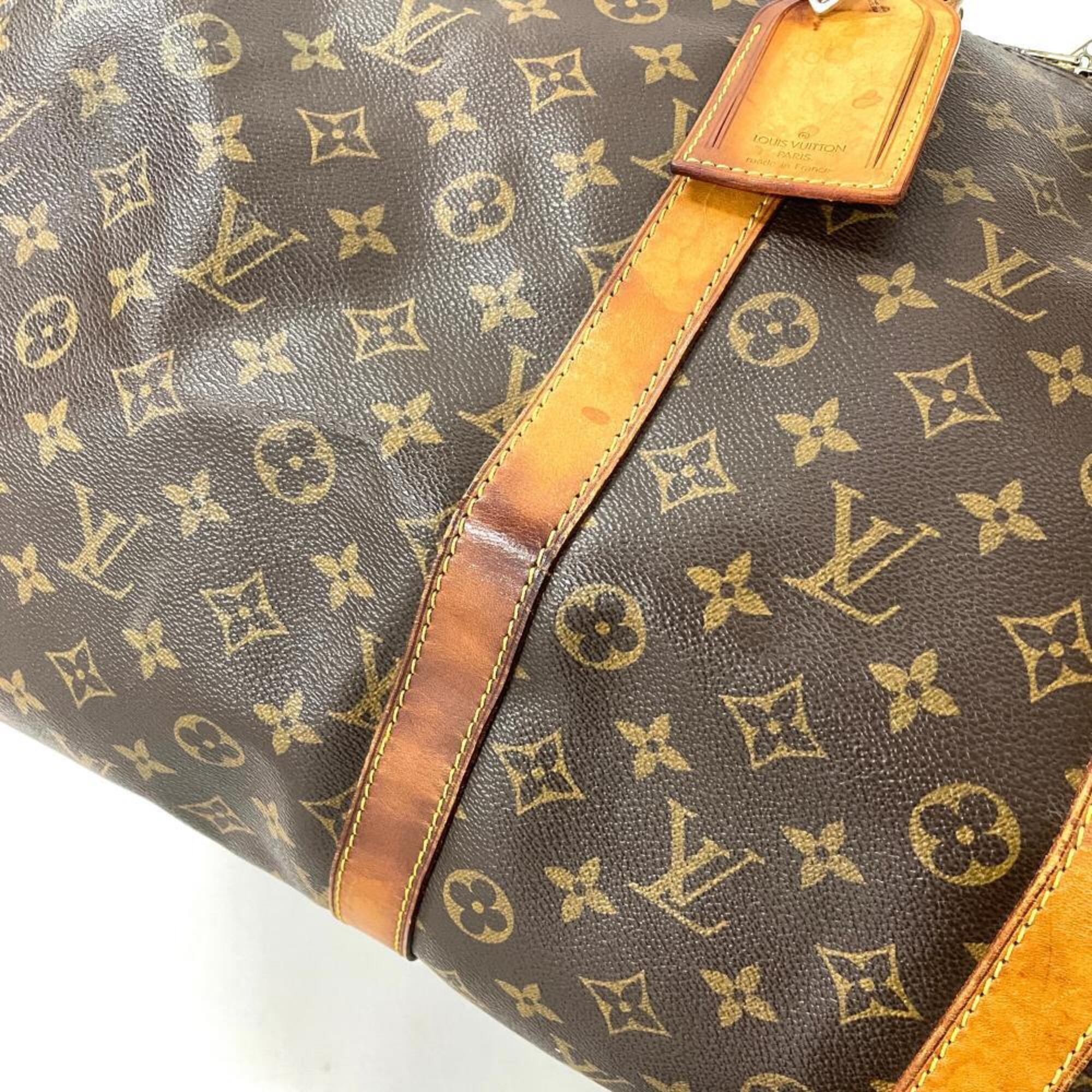 Louis Vuitton Brown Monogram Canvas Boston Bag (Pre-Owned)