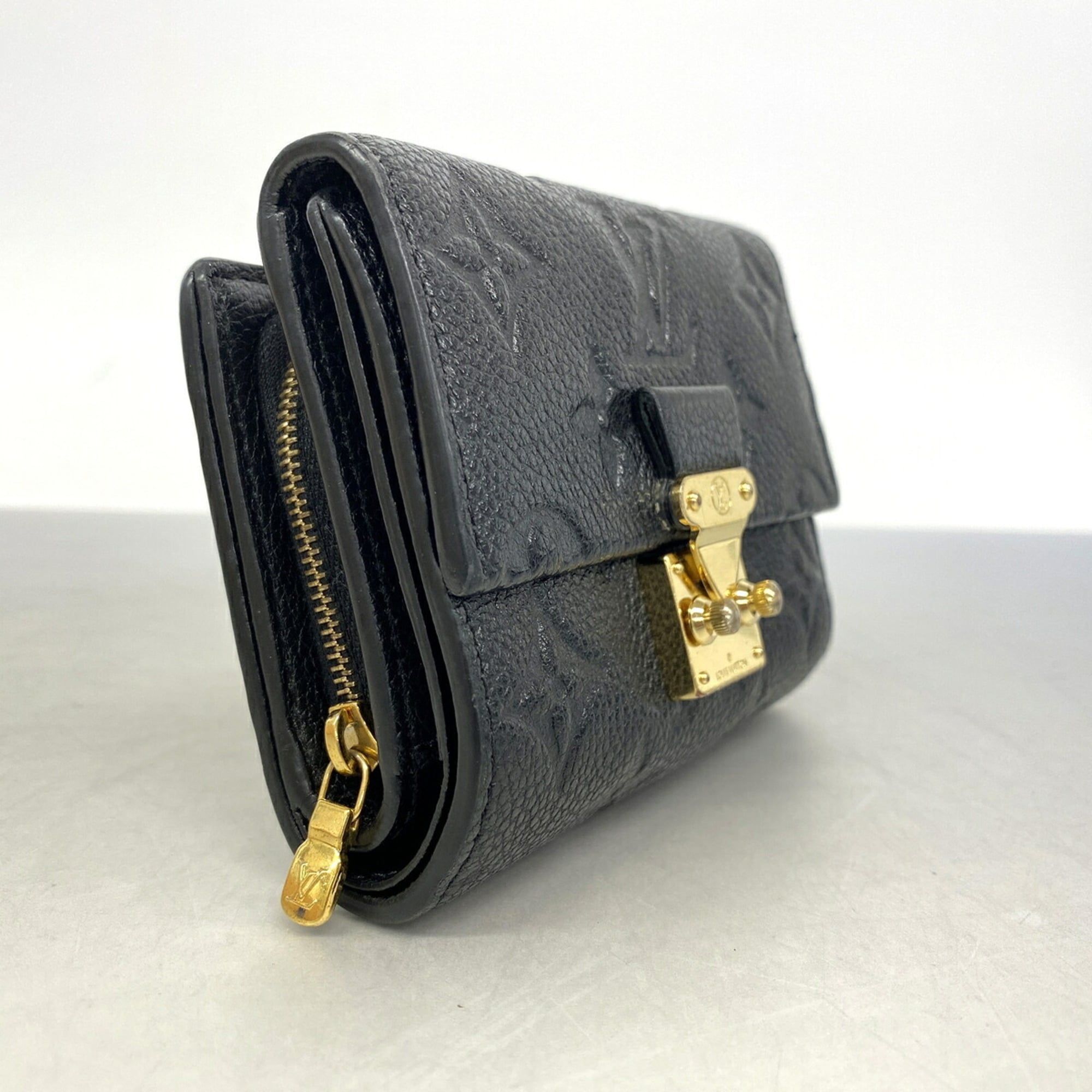 Louis Vuitton Noir Wallet (Tri-Fold) (Pre-Owned)