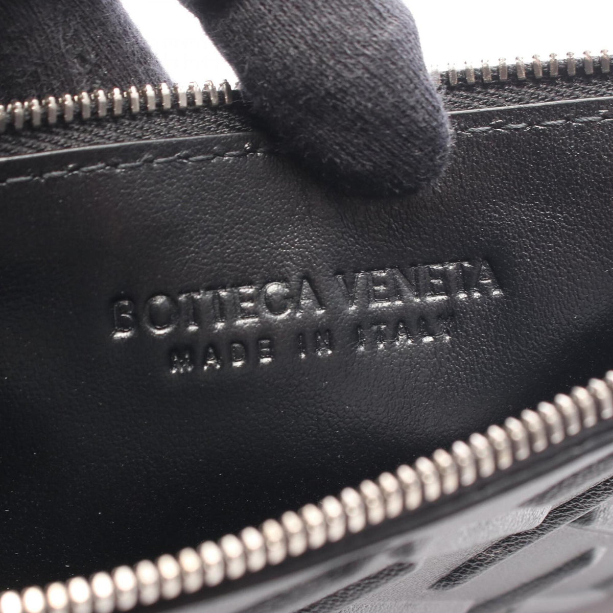 Bottega Veneta Black Intrecciato Clutch Bag (Pre-Owned)