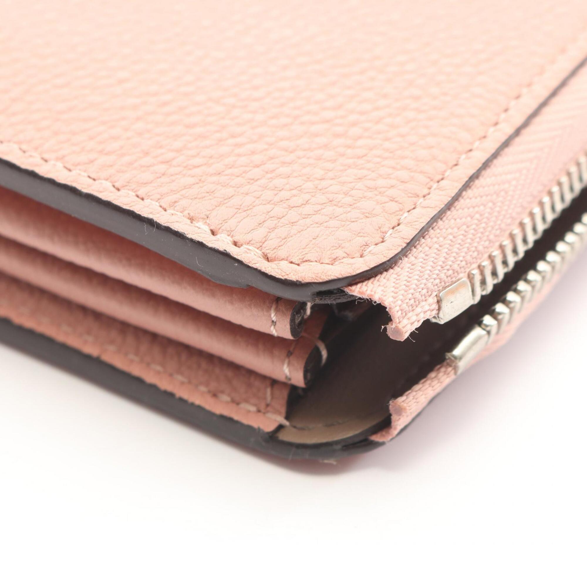 Louis Vuitton Pink Leather Long Wallet (Bi-Fold) (Pre-Owned)
