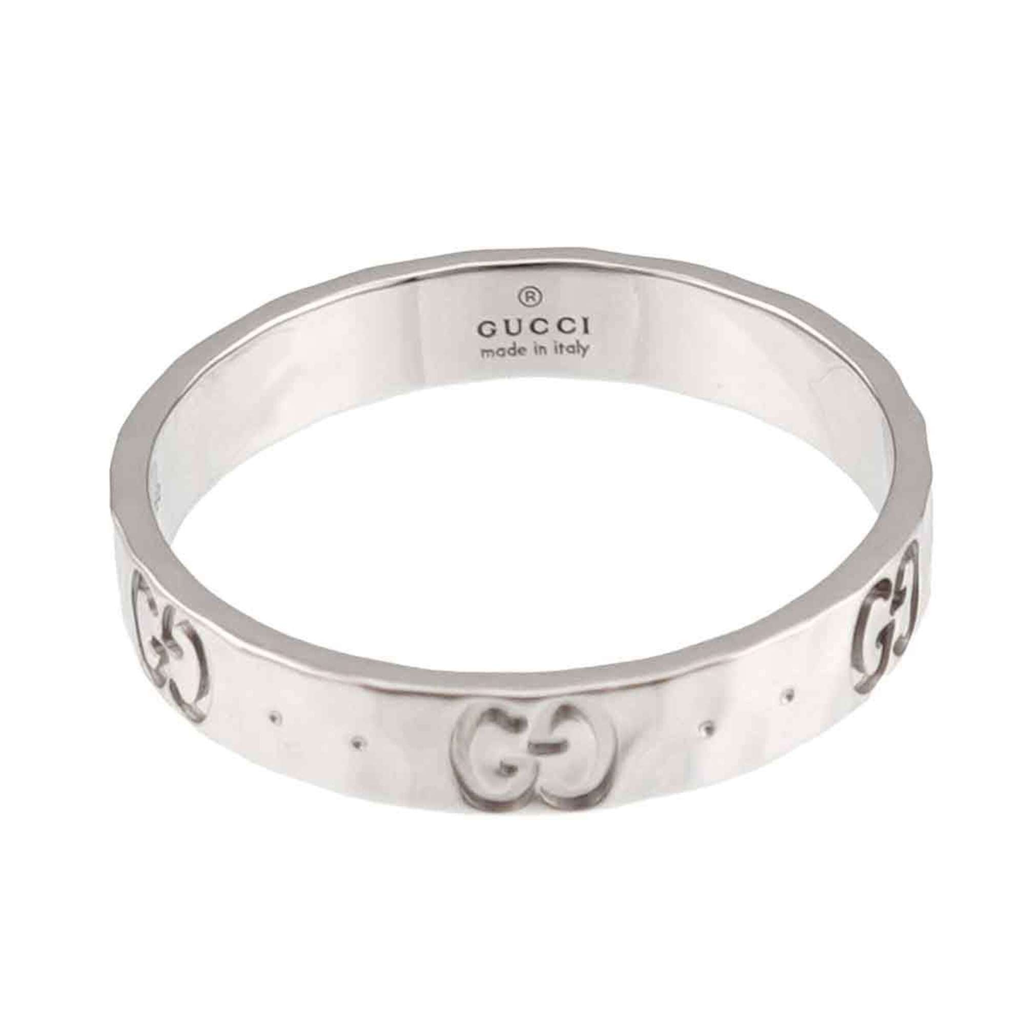 Gucci Icon White Gold (18K) Band Ring (Pre-Owned)