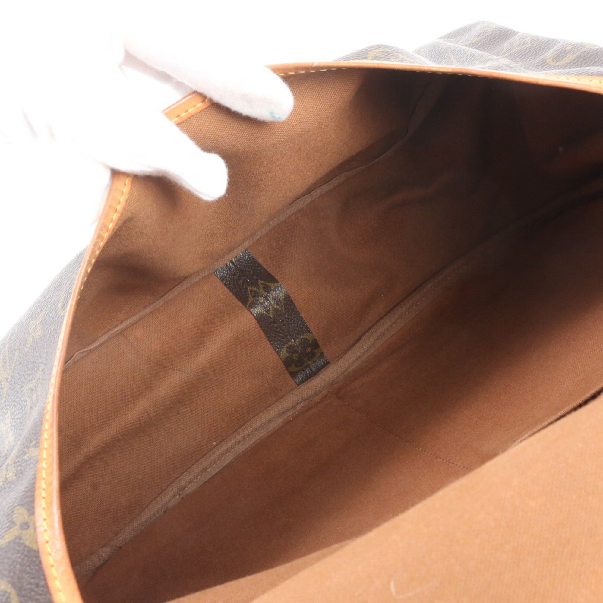 Louis Vuitton Brown Monogram Leather Coated Canvas Shoulder Bag (Pre-Owned)
