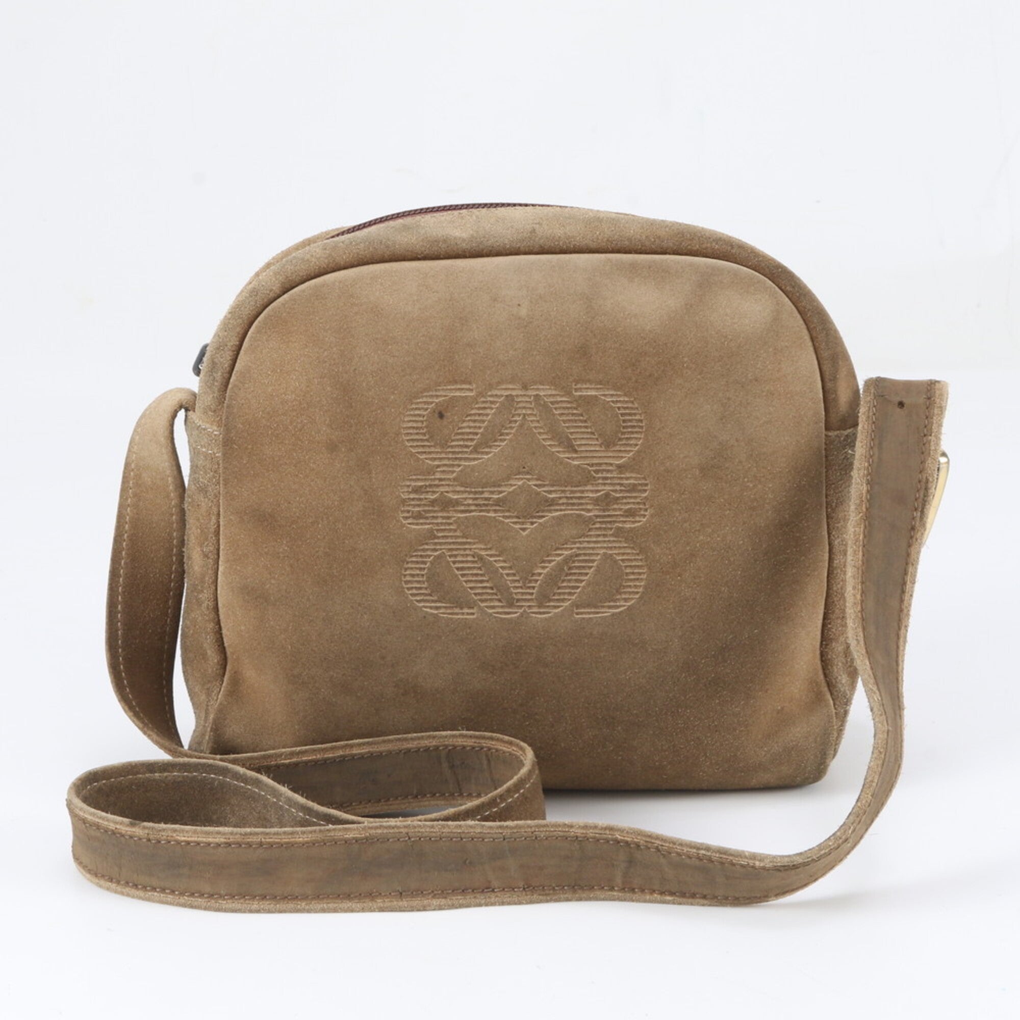 Loewe Beige Leather Shoulder Bag Tote Bag (Pre-Owned)