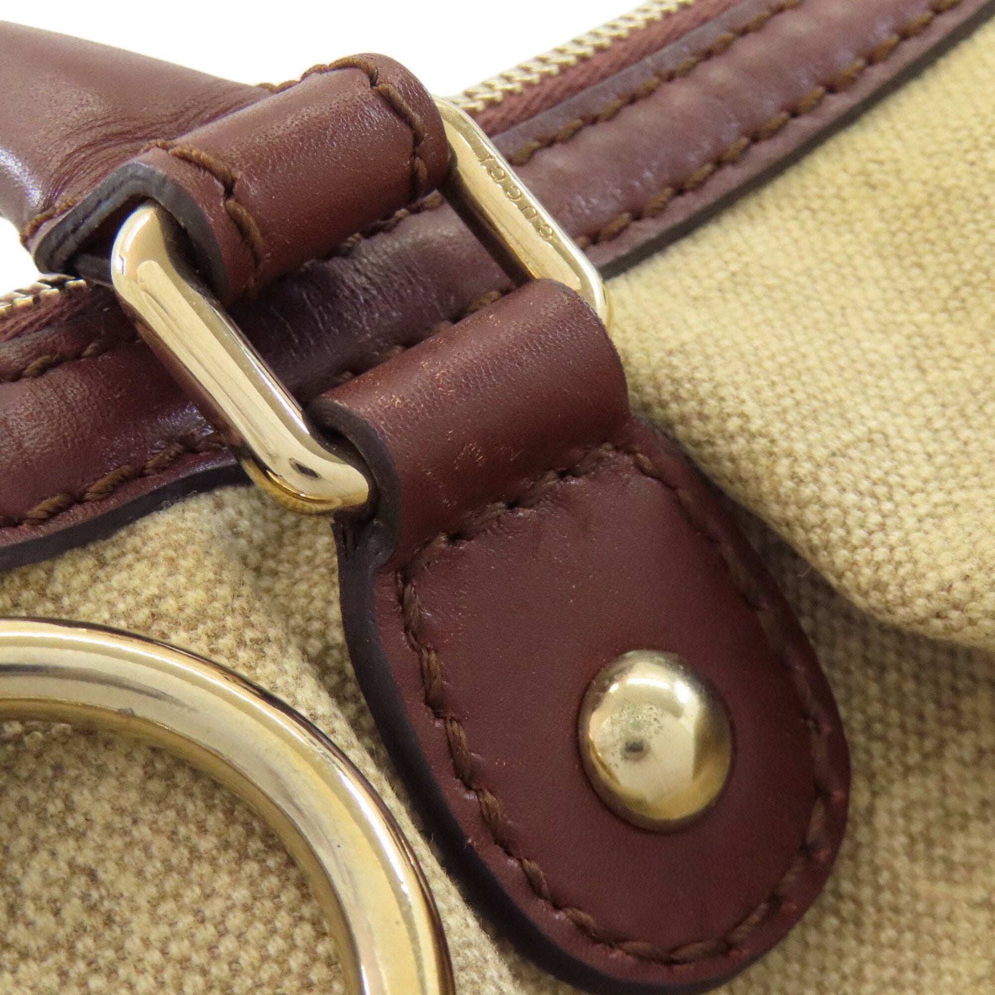 Gucci Brown Canvas Tote Bag (Pre-Owned)
