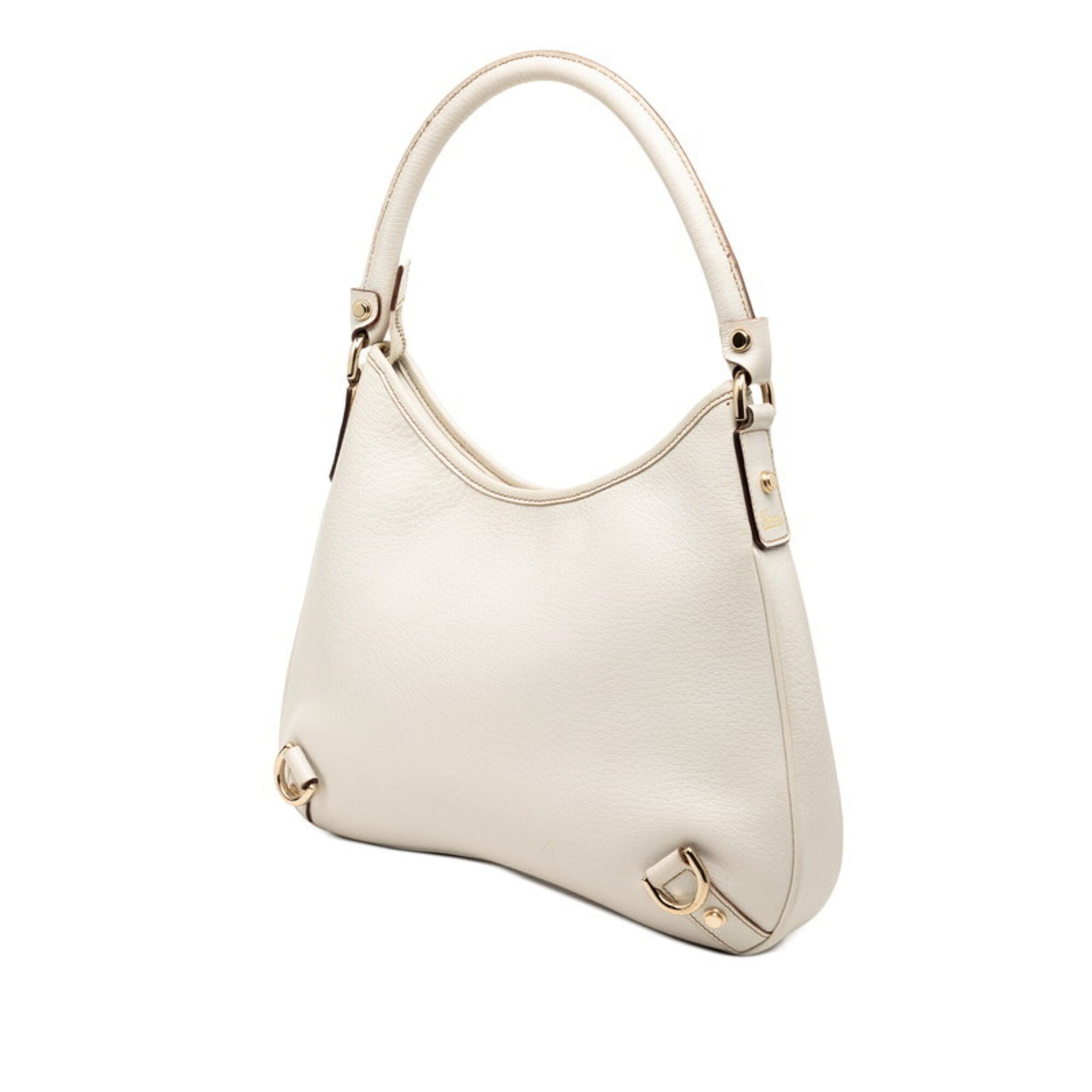 Gucci White Leather Shoulder Bag (Pre-Owned)